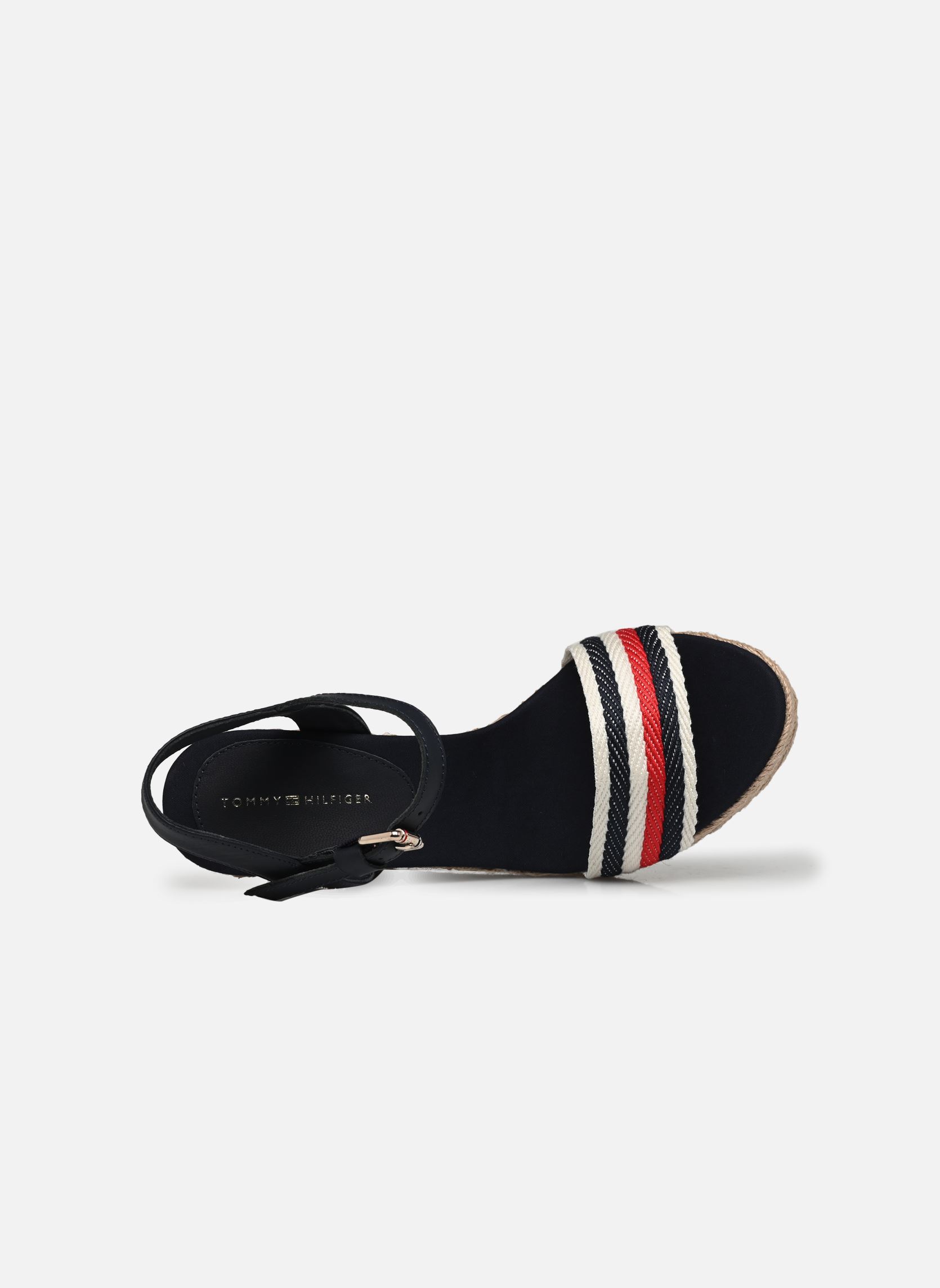 Espadrilles met sleehak en plateau CORPORATE WEDGE dames blauw Tommy Hilfiger Espadrilles met sleehak en plateau CORPORATE WEDGE dames blauw SPACE BLUE