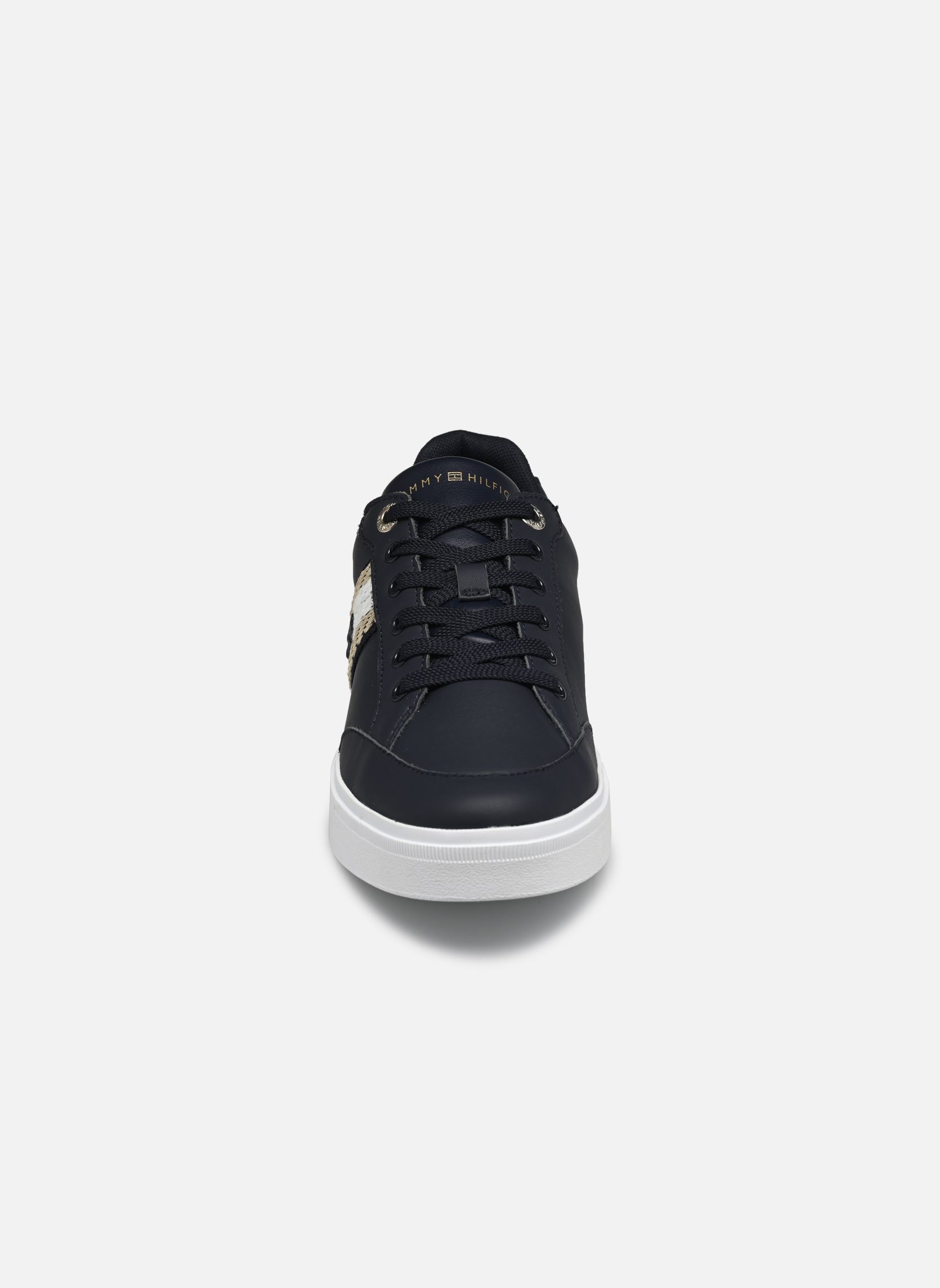 Niedrige Sneaker COURT SNEAKER WITH WEBBING damen blau Tommy Hilfiger Niedrige Sneaker COURT SNEAKER WITH WEBBING damen blau SPACE BLUE