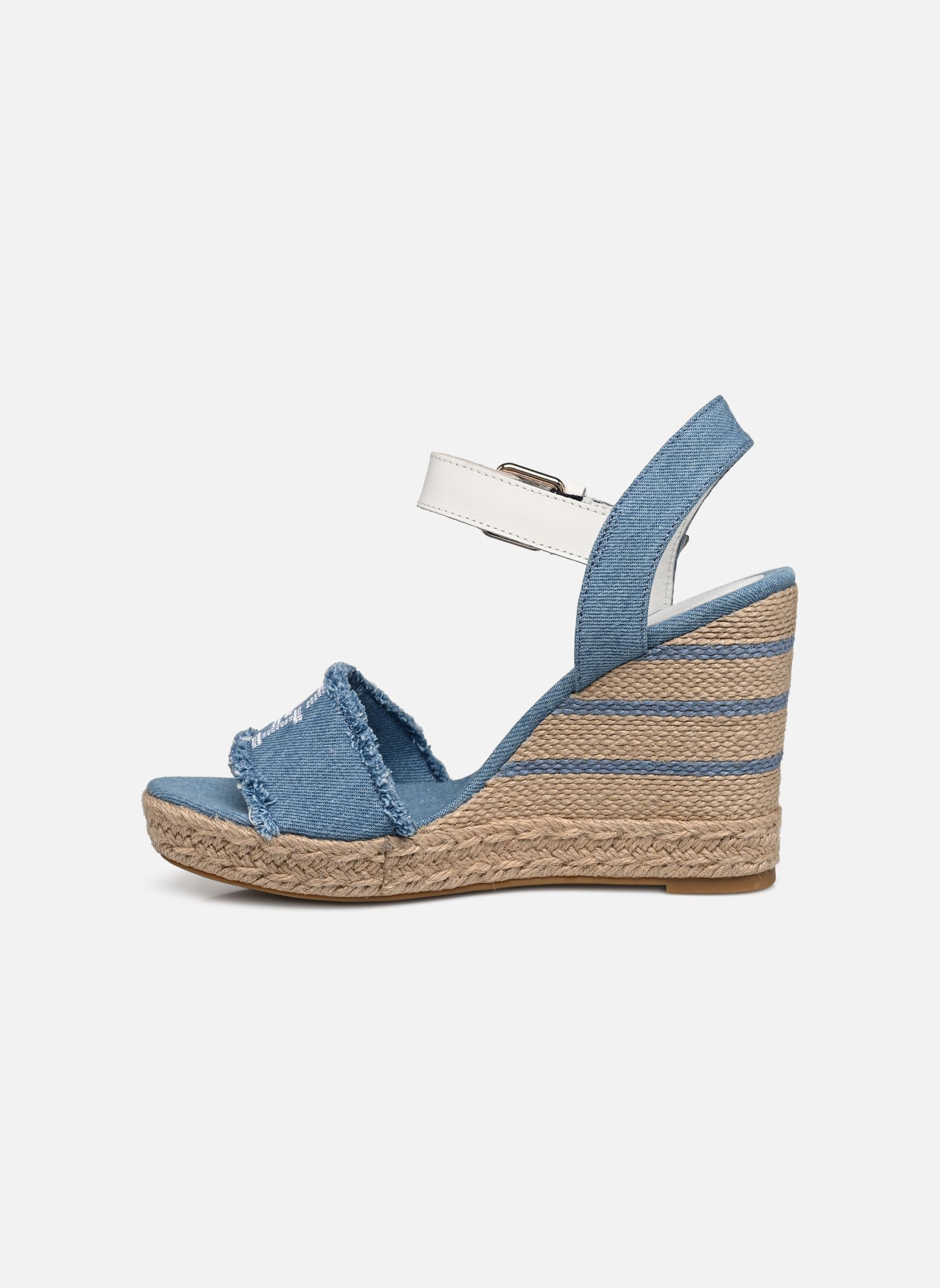 Espadrillas con zeppa e plateau DENIM WEDGE SANDAL donna blu Tommy Hilfiger Espadrillas con zeppa e plateau DENIM WEDGE SANDAL donna blu DENIM