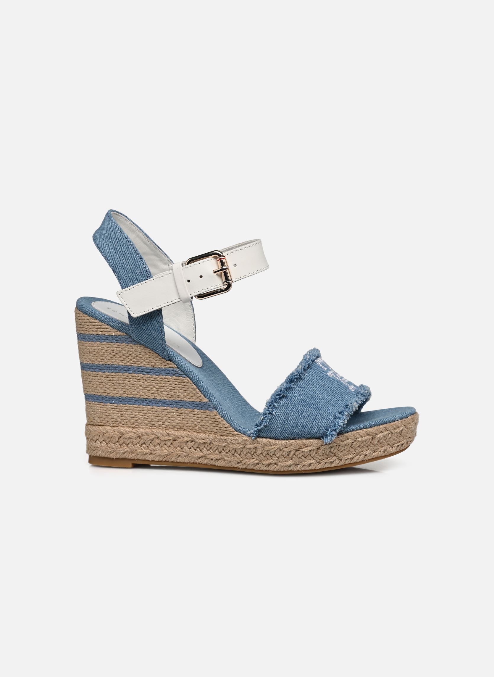 Espadrillas con zeppa e plateau DENIM WEDGE SANDAL donna blu Tommy Hilfiger Espadrillas con zeppa e plateau DENIM WEDGE SANDAL donna blu DENIM
