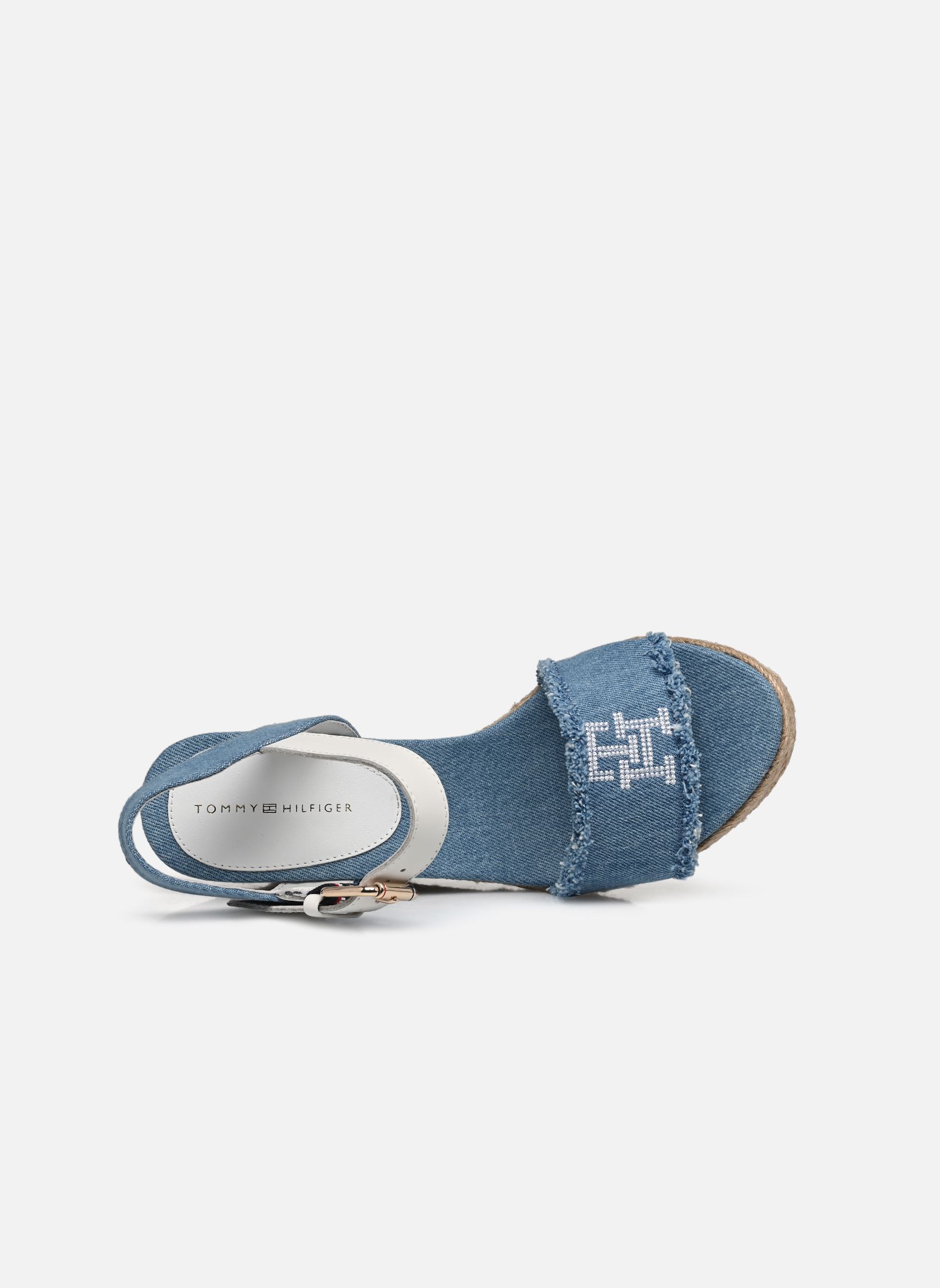 Espadrillas con zeppa e plateau DENIM WEDGE SANDAL donna blu Tommy Hilfiger Espadrillas con zeppa e plateau DENIM WEDGE SANDAL donna blu DENIM