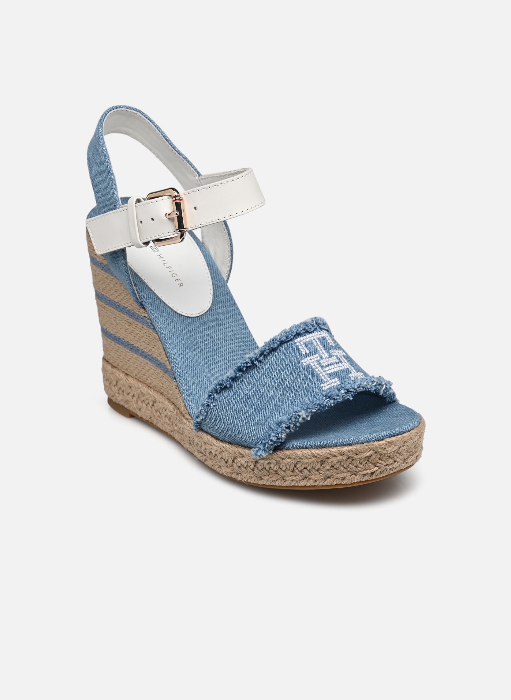 Espadrillas con zeppa e plateau DENIM WEDGE SANDAL donna blu Tommy Hilfiger Espadrillas con zeppa e plateau DENIM WEDGE SANDAL donna blu DENIM