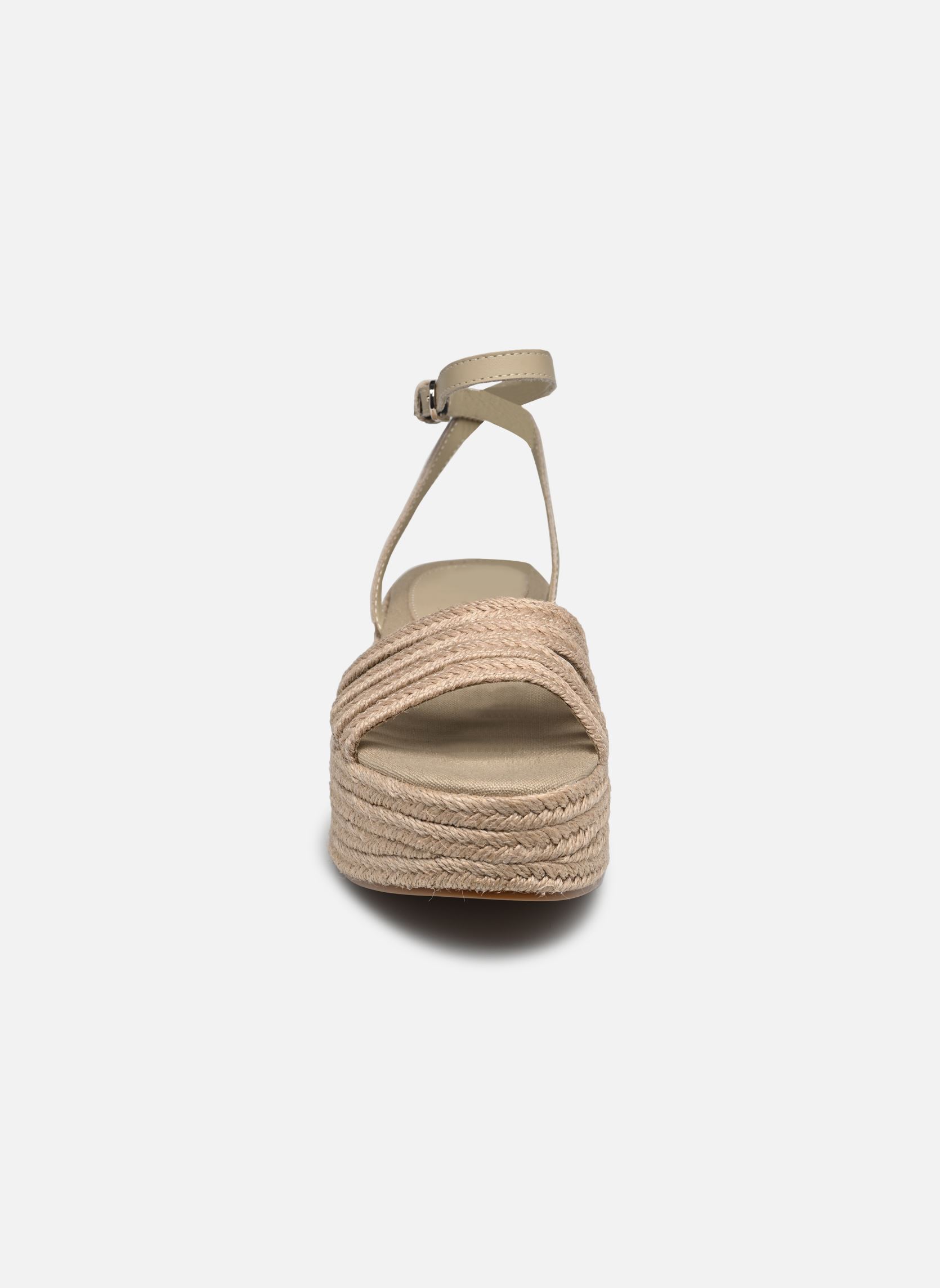 Keil- und Plateau-Espadrilles ESSENTIAL BASIC FLATFORM SANDAL damen beige Tommy Hilfiger Keil- und Plateau-Espadrilles ESSENTIAL BASIC FLATFORM SANDAL damen beige SANDALWOOD