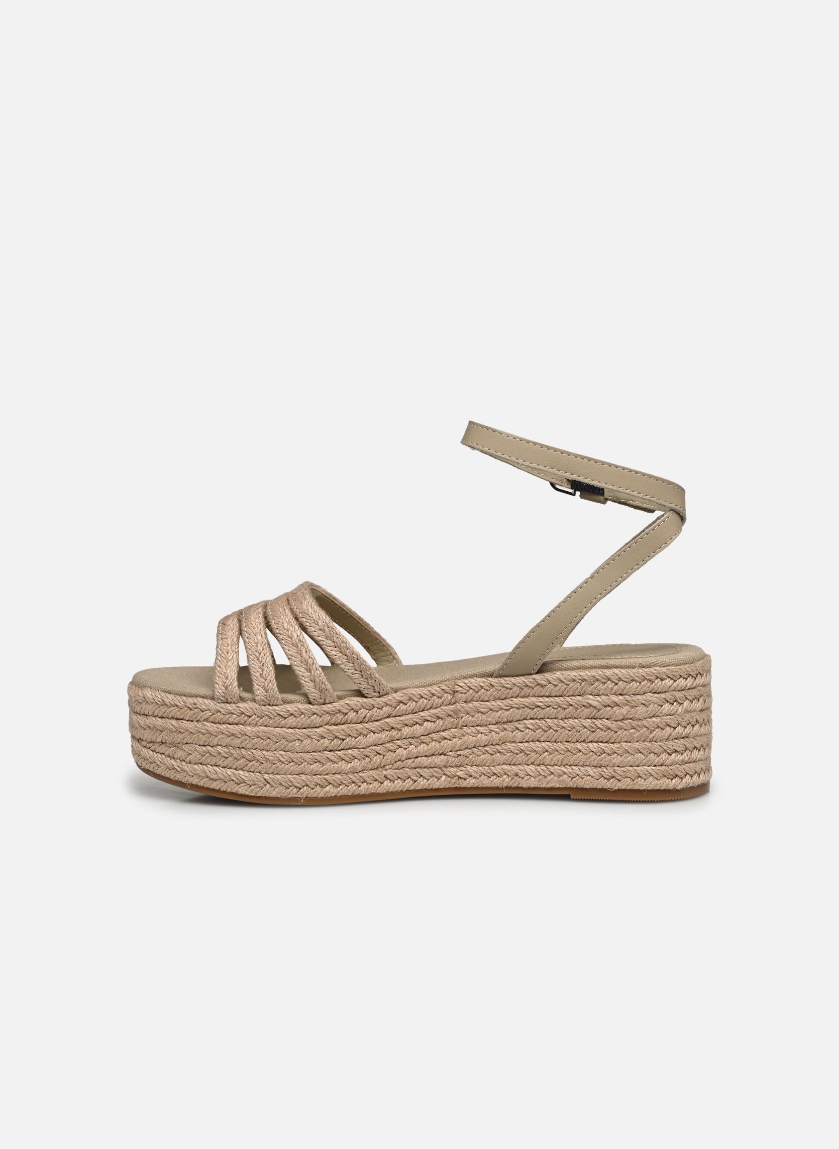 Keil- und Plateau-Espadrilles ESSENTIAL BASIC FLATFORM SANDAL damen beige Tommy Hilfiger Keil- und Plateau-Espadrilles ESSENTIAL BASIC FLATFORM SANDAL damen beige SANDALWOOD