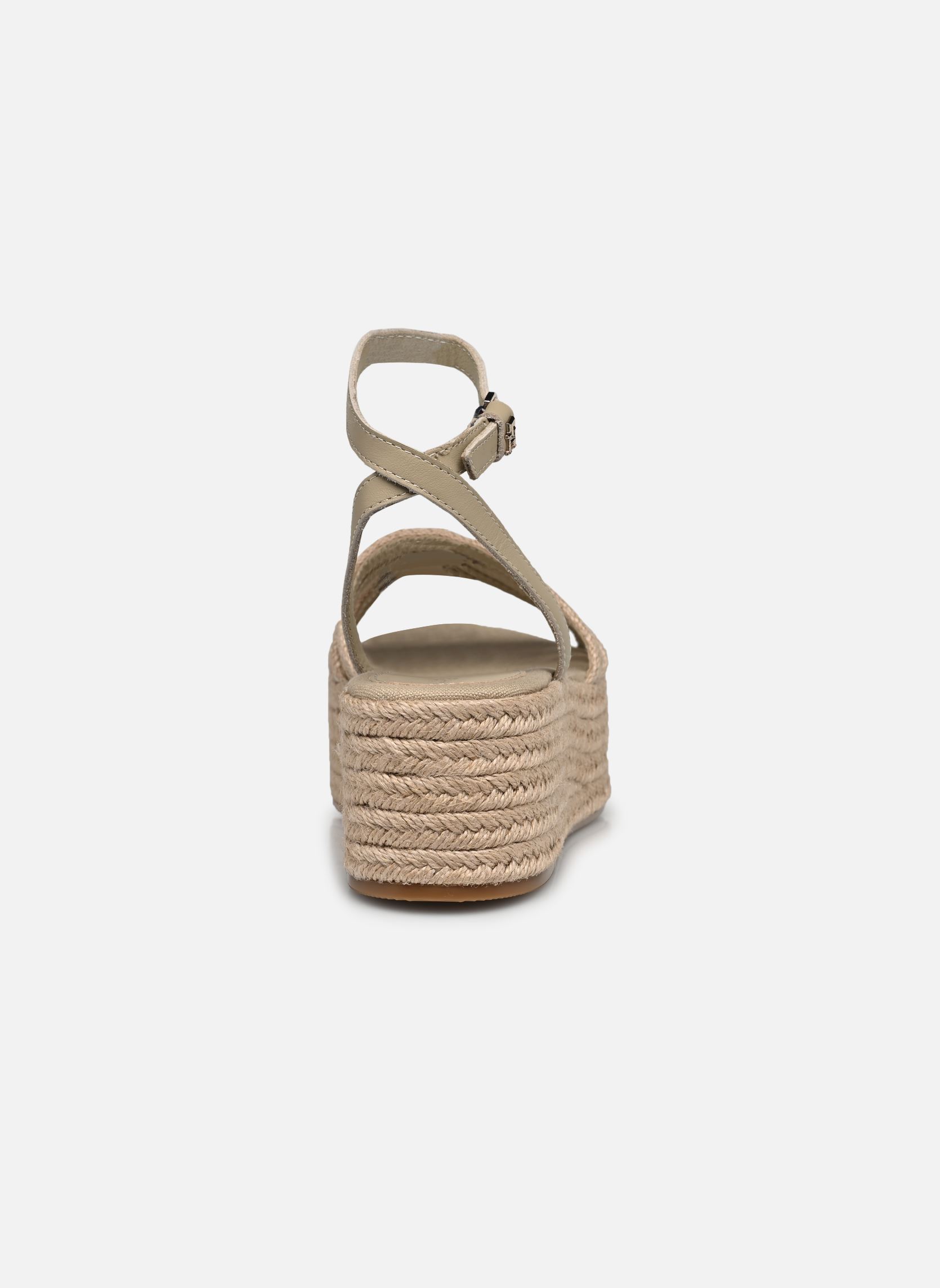 Keil- und Plateau-Espadrilles ESSENTIAL BASIC FLATFORM SANDAL damen beige Tommy Hilfiger Keil- und Plateau-Espadrilles ESSENTIAL BASIC FLATFORM SANDAL damen beige SANDALWOOD