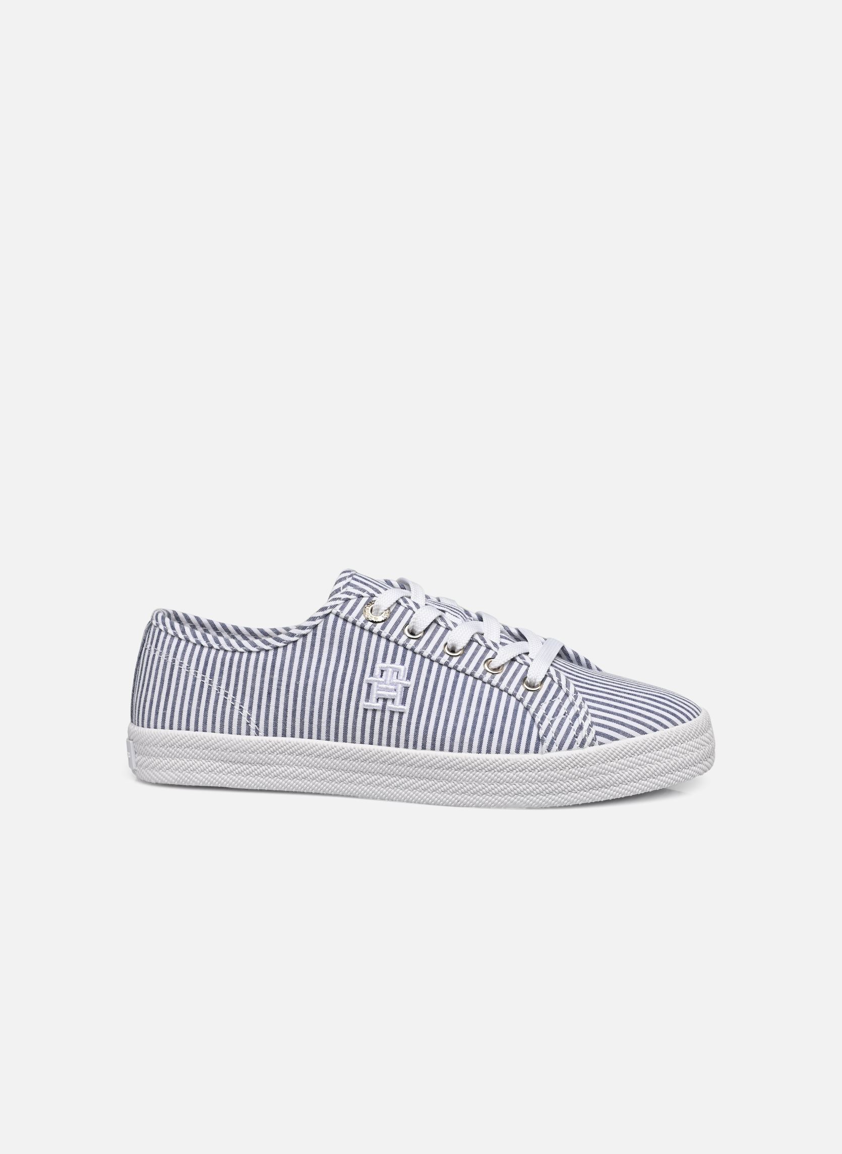 Niedrige Sneaker ESSENTIAL SNEAKER IN SEERSUCKER damen blau Tommy Hilfiger Niedrige Sneaker ESSENTIAL SNEAKER IN SEERSUCKER damen blau SEERSUCKER/BLUECOAST