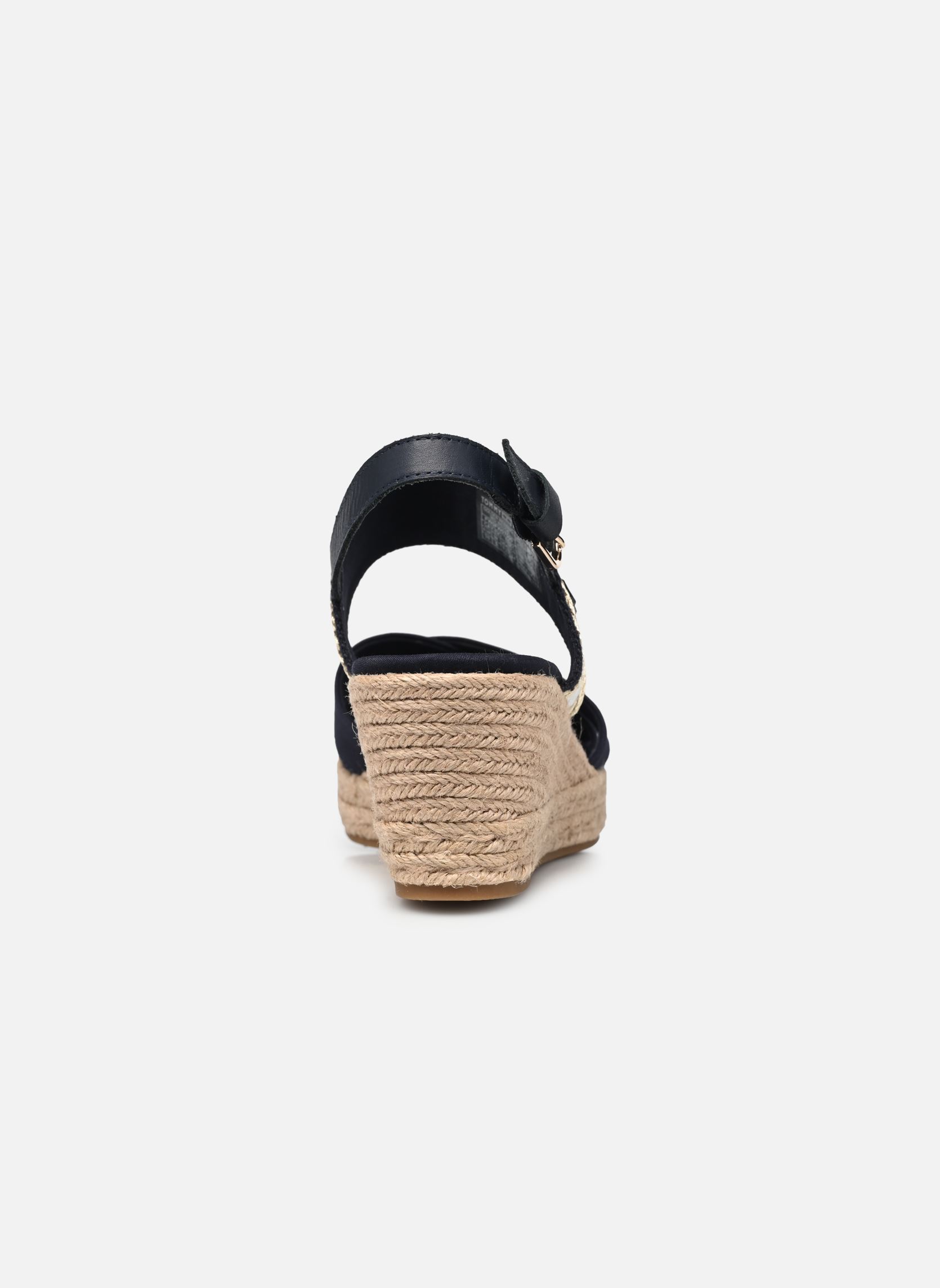 Keil- und Plateau-Espadrilles GOLDEN WEBBING MID WEDGE damen blau Tommy Hilfiger Keil- und Plateau-Espadrilles GOLDEN WEBBING MID WEDGE damen blau SPACE BLUE