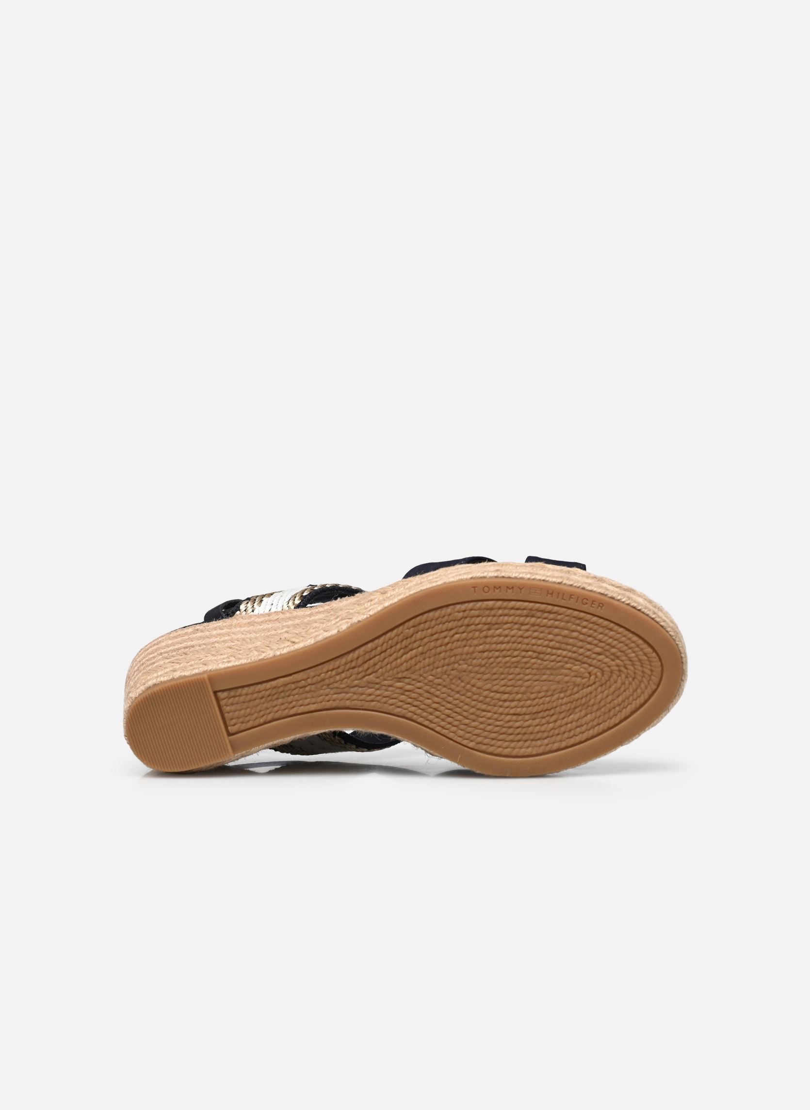 Keil- und Plateau-Espadrilles GOLDEN WEBBING MID WEDGE damen blau Tommy Hilfiger Keil- und Plateau-Espadrilles GOLDEN WEBBING MID WEDGE damen blau SPACE BLUE