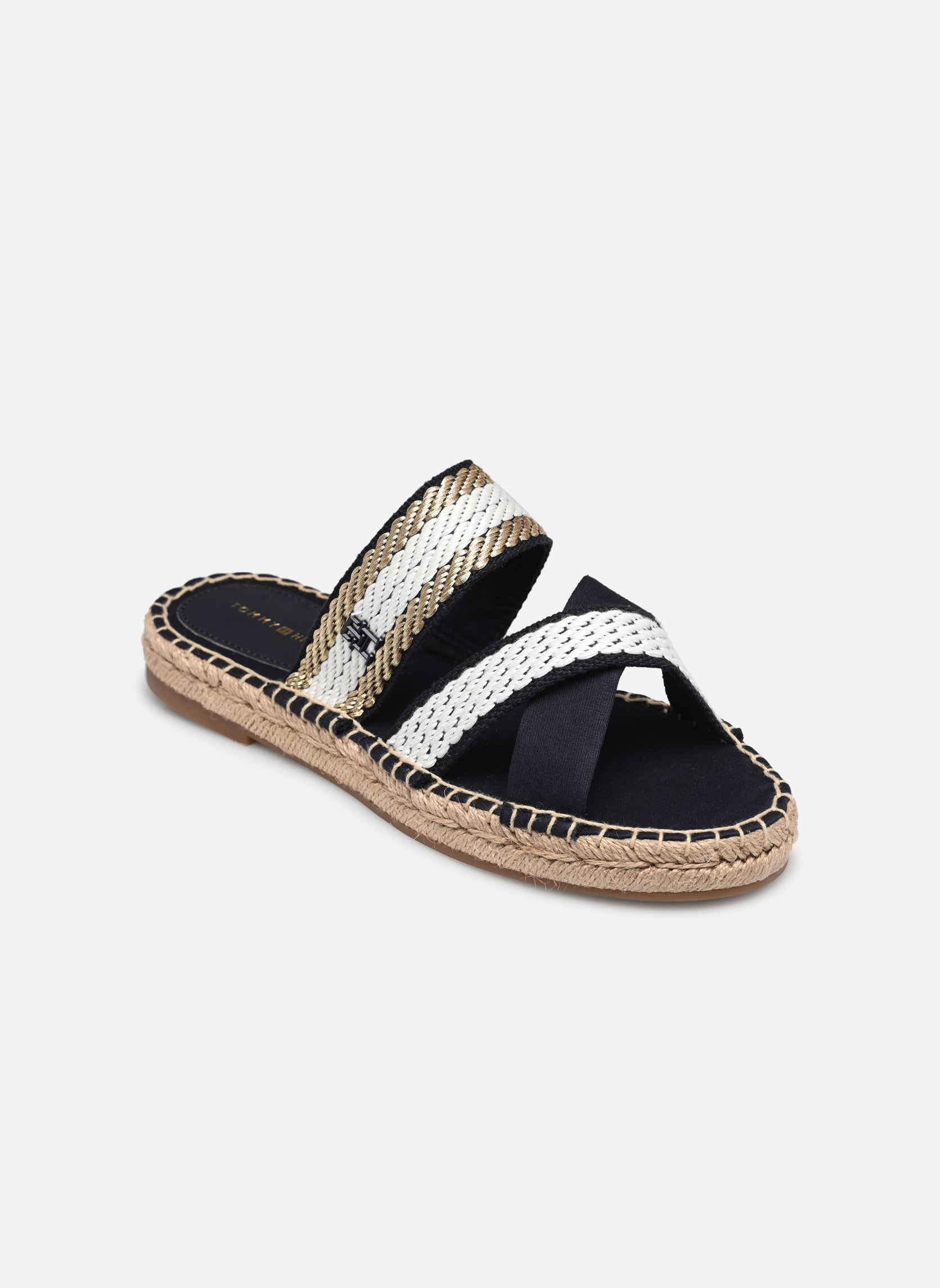 Mules Tommy Hilfiger GOLDEN WEBBING SANDAL - vue 1
