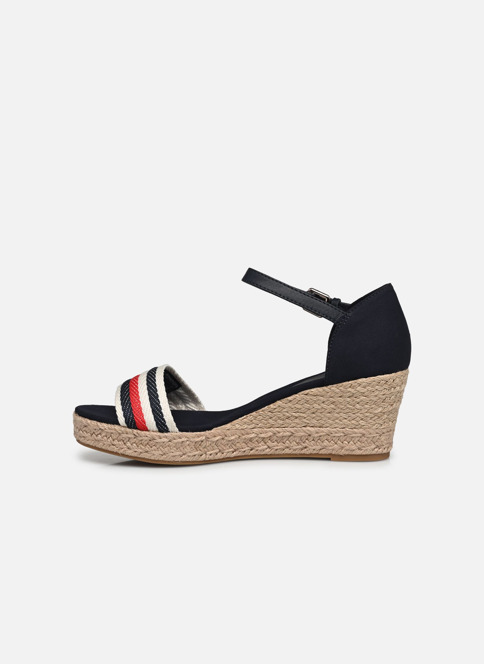 Espadrilles compensées et plateformes MID WEDGE CORPORATE femme bleu Tommy Hilfiger Espadrilles compensées et plateformes MID WEDGE CORPORATE femme bleu SPACE BLUE