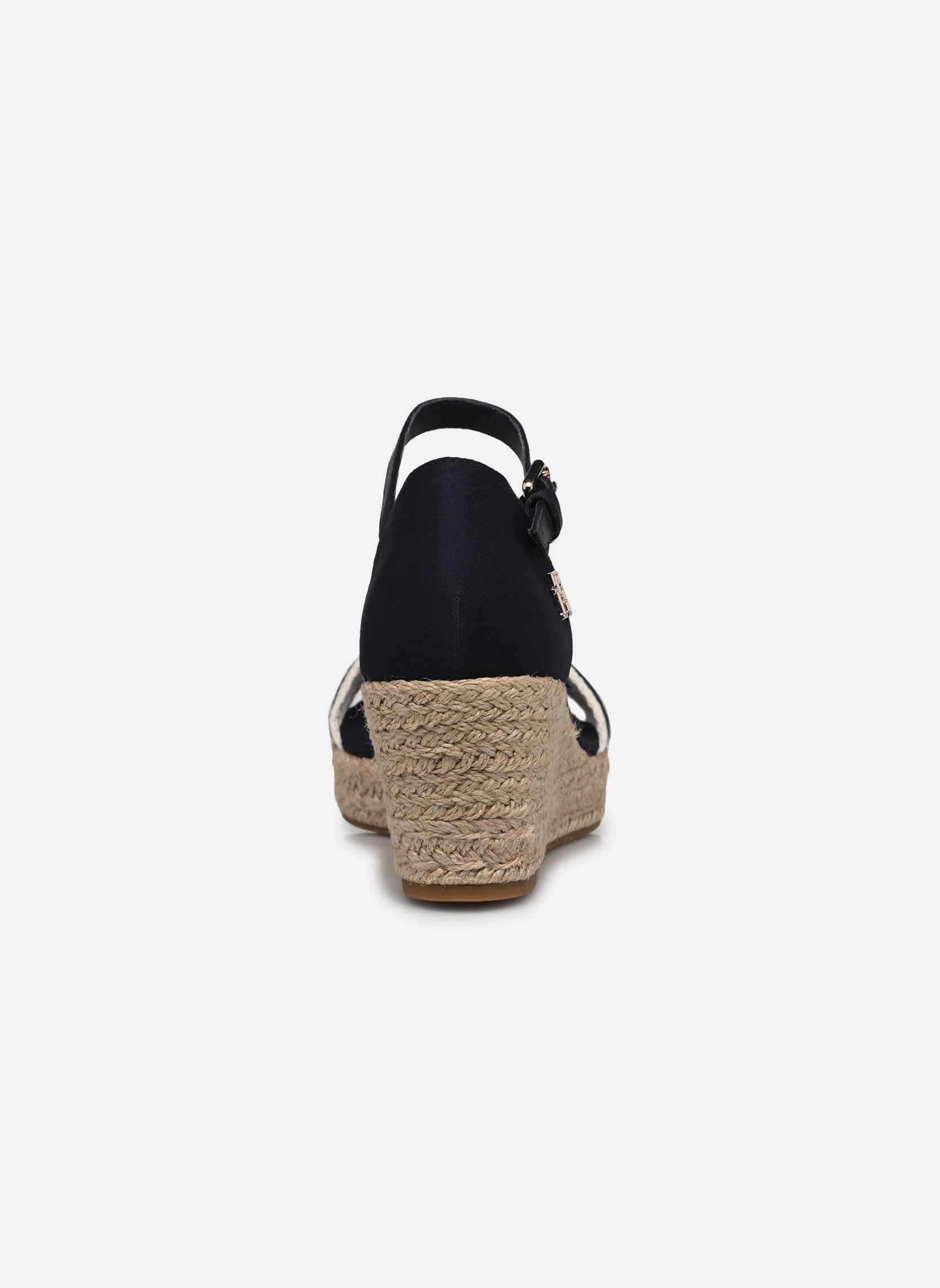 Espadrilles compensées et plateformes MID WEDGE CORPORATE femme bleu Tommy Hilfiger Espadrilles compensées et plateformes MID WEDGE CORPORATE femme bleu SPACE BLUE