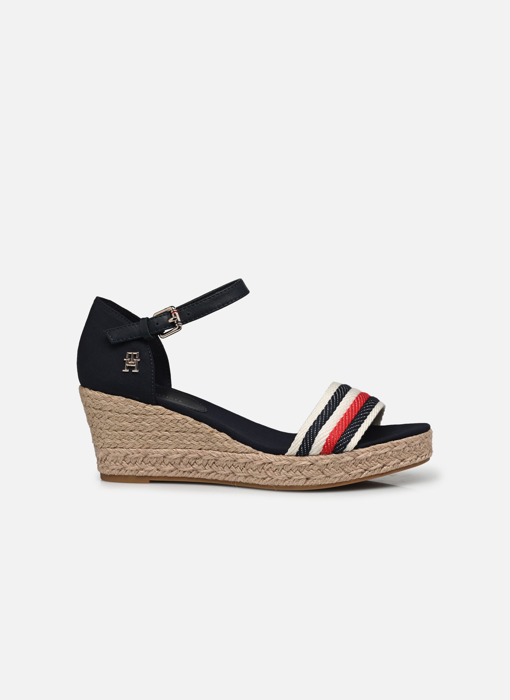 Espadrilles compensées et plateformes MID WEDGE CORPORATE femme bleu Tommy Hilfiger Espadrilles compensées et plateformes MID WEDGE CORPORATE femme bleu SPACE BLUE