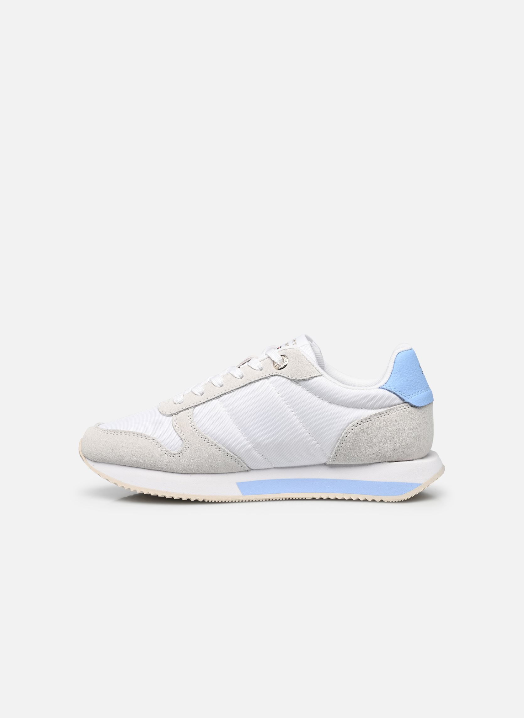 Niedrige Sneaker RUNNER WITH TH WEBBING damen blau Tommy Hilfiger Niedrige Sneaker RUNNER WITH TH WEBBING damen blau VESSEL BLUE