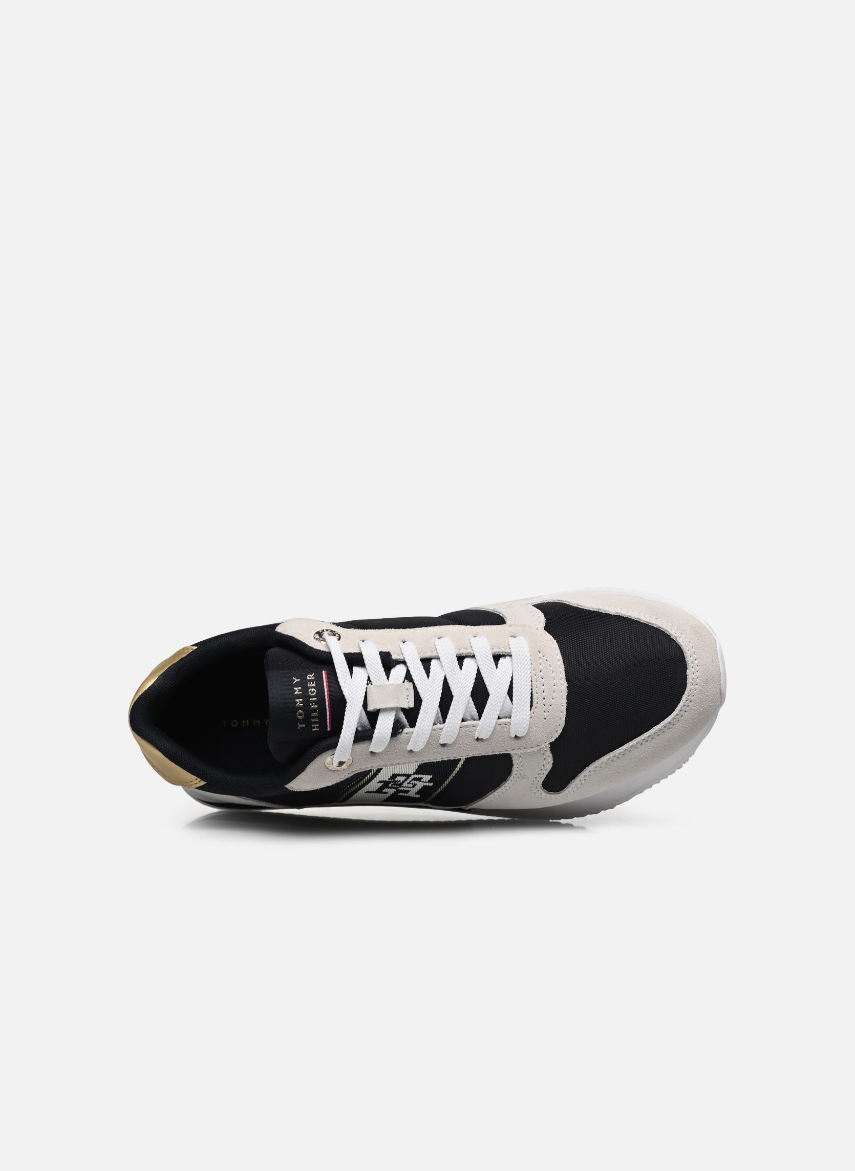 Baskets basses RUNNER WITH TH WEBBING GOLD femme bleu Tommy Hilfiger Baskets basses RUNNER WITH TH WEBBING GOLD femme bleu SPACE BLUE