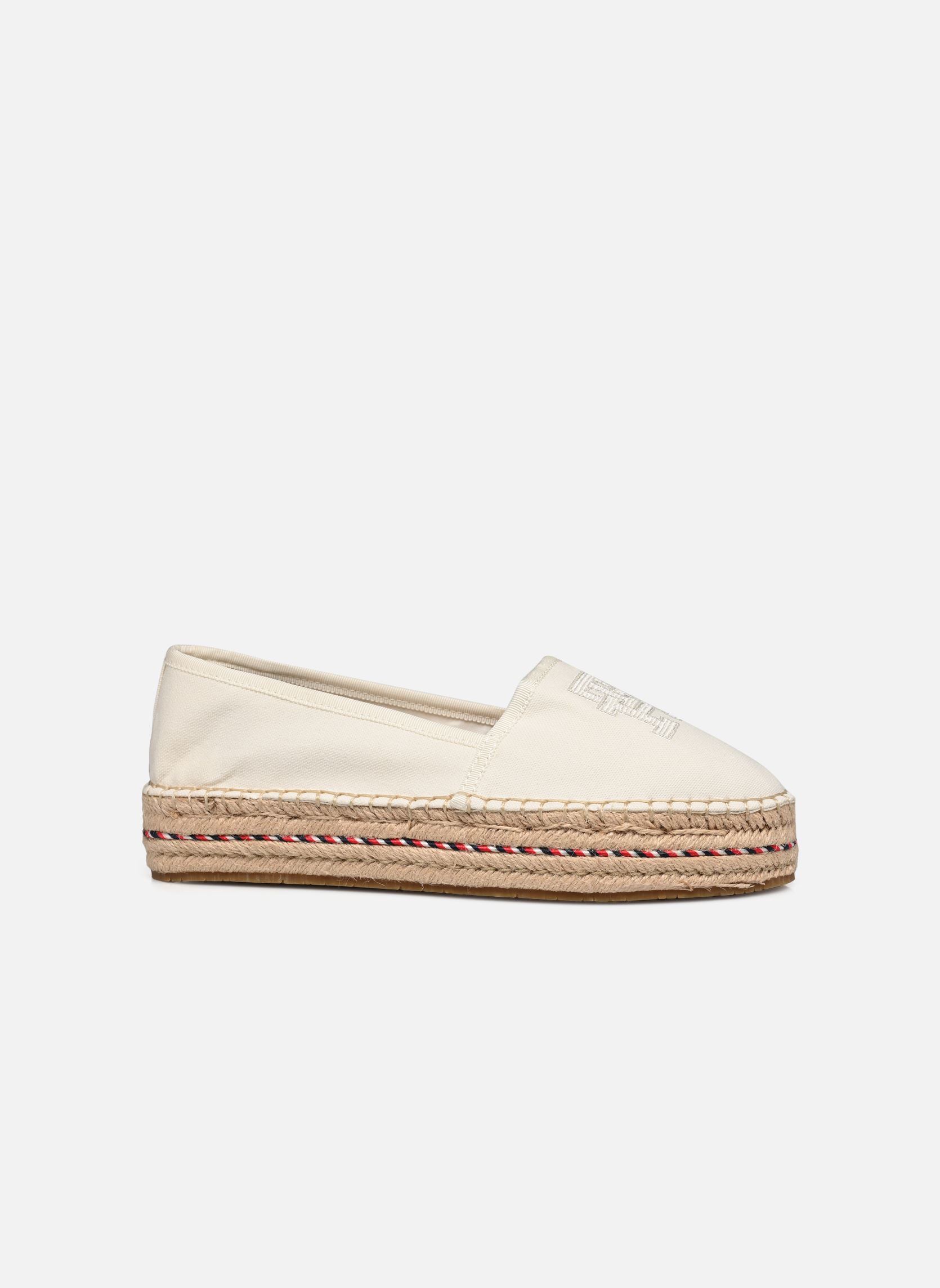 Espadrillas con zeppa e plateau TH EMBROIDERED FLATFORM donna bianco Tommy Hilfiger Espadrillas con zeppa e plateau TH EMBROIDERED FLATFORM donna bianco ECRU