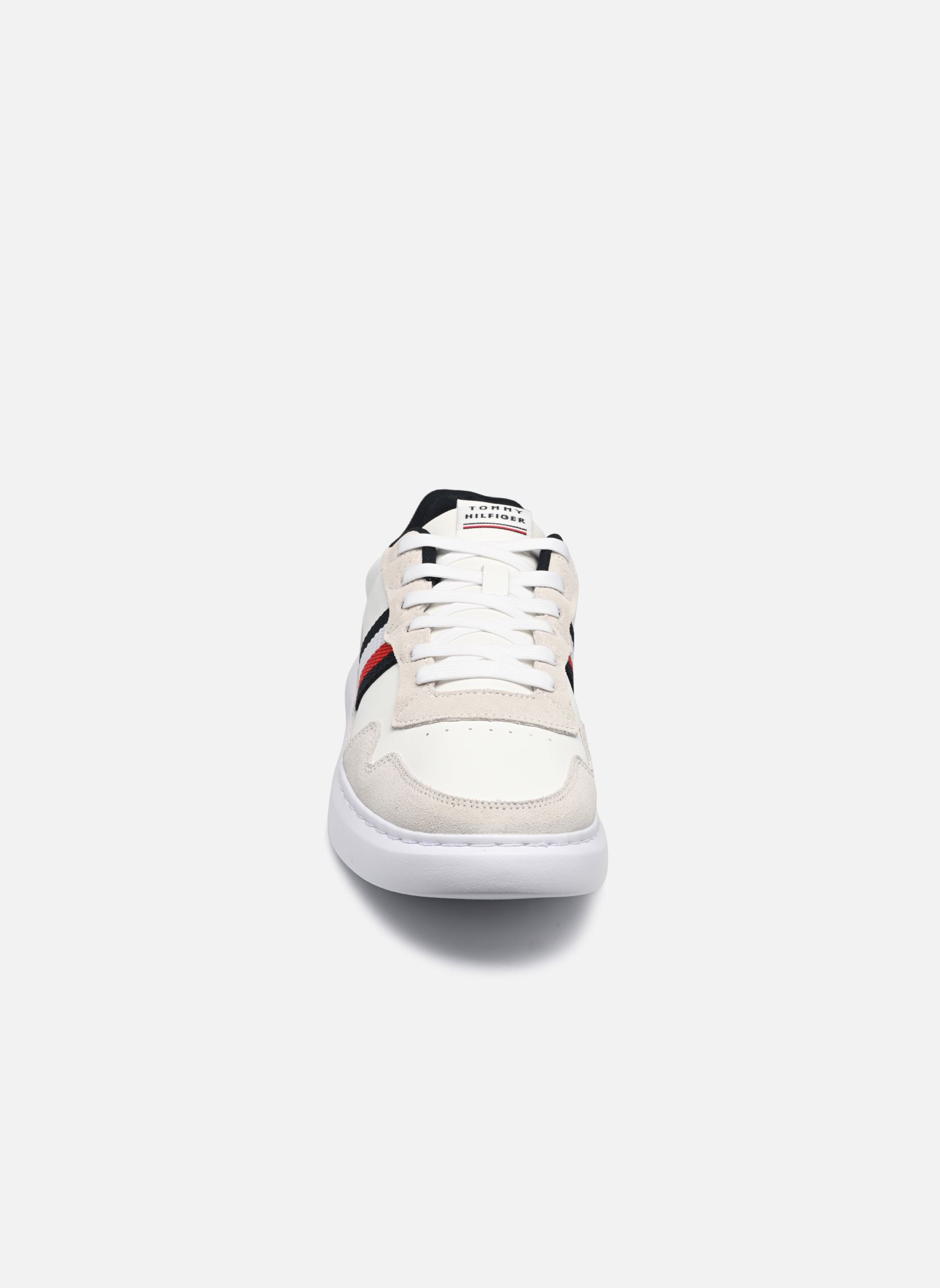 Baskets basses LIGHTWEIGHT LEATHER MIX CUP homme blanc Tommy Hilfiger Baskets basses LIGHTWEIGHT LEATHER MIX CUP homme blanc WHITE