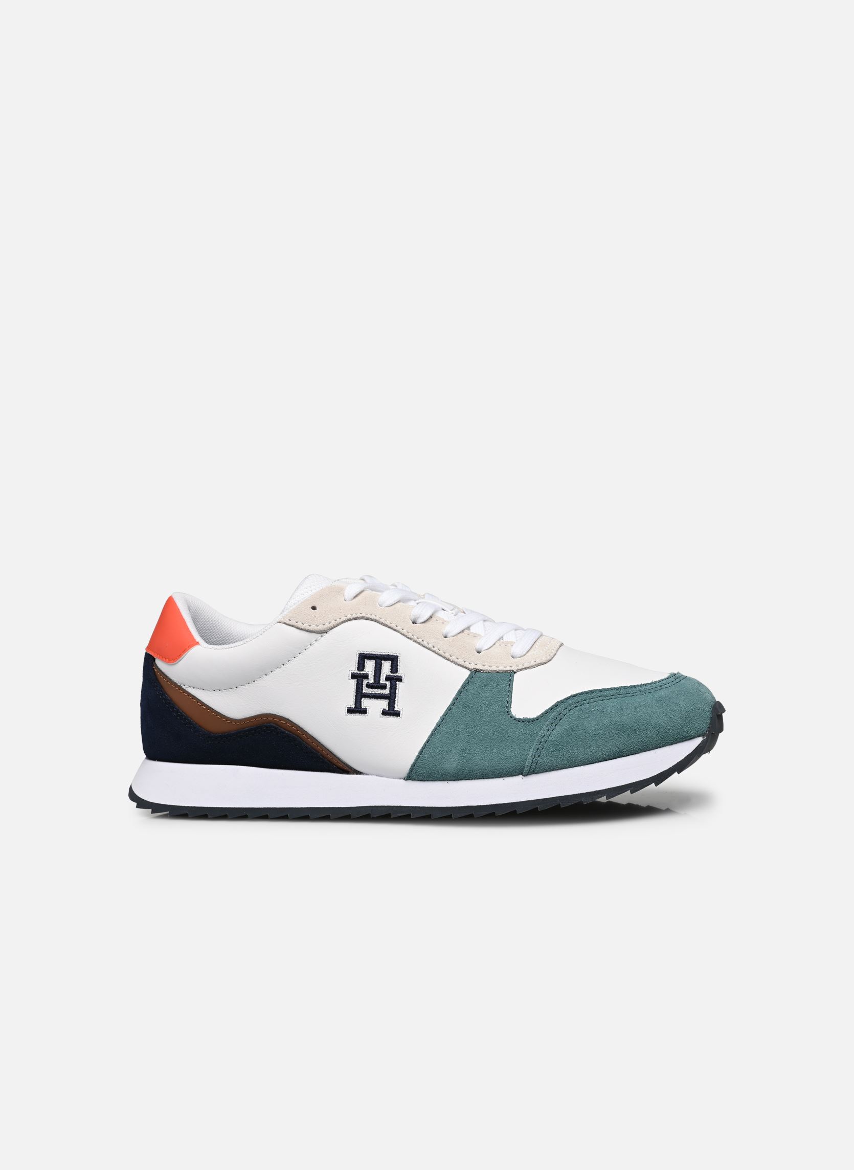 Niedrige Sneaker RUNNER EVO LEATHER herren weiß Tommy Hilfiger Niedrige Sneaker RUNNER EVO LEATHER herren weiß WHITE