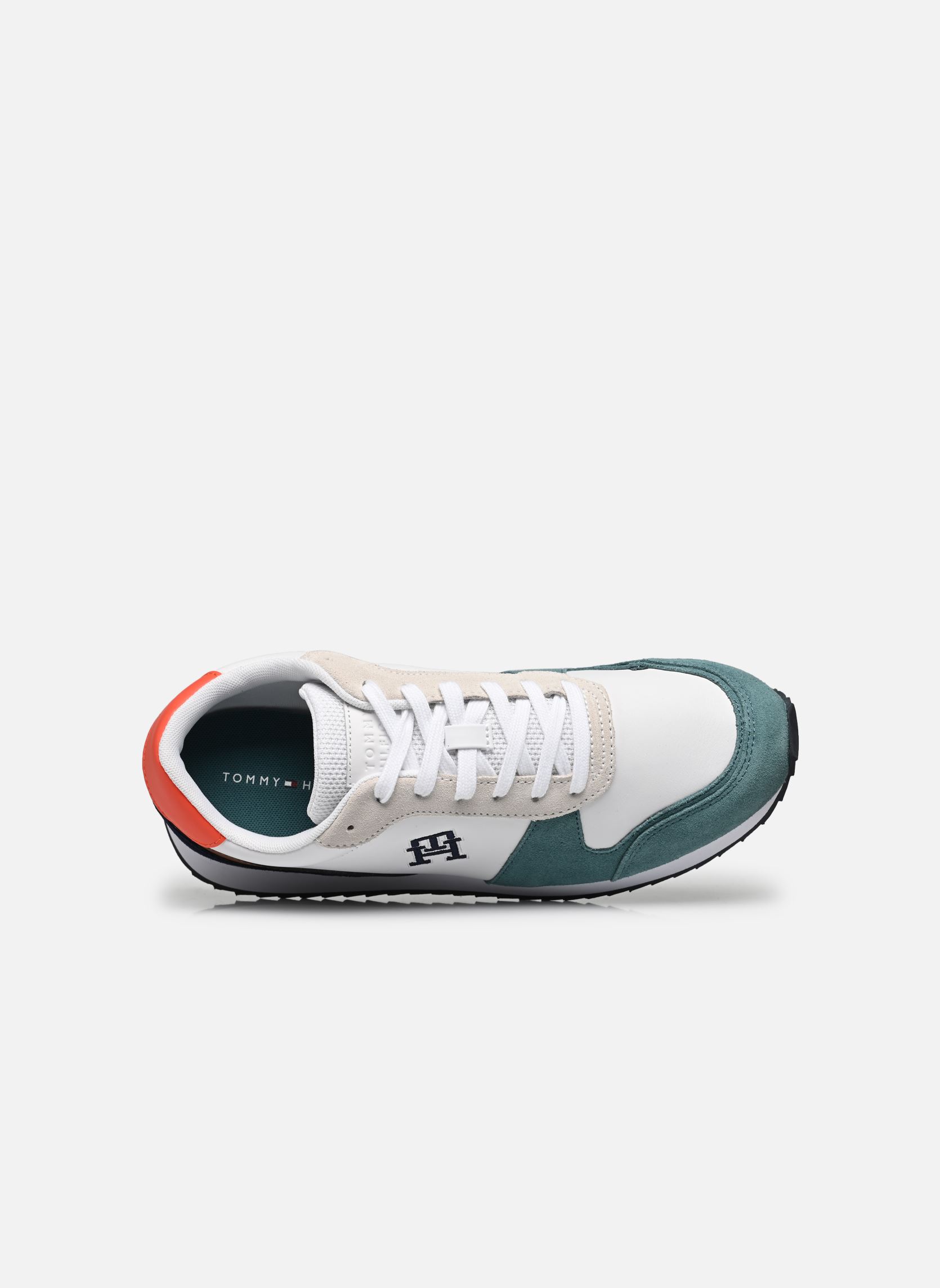Niedrige Sneaker RUNNER EVO LEATHER herren weiß Tommy Hilfiger Niedrige Sneaker RUNNER EVO LEATHER herren weiß WHITE