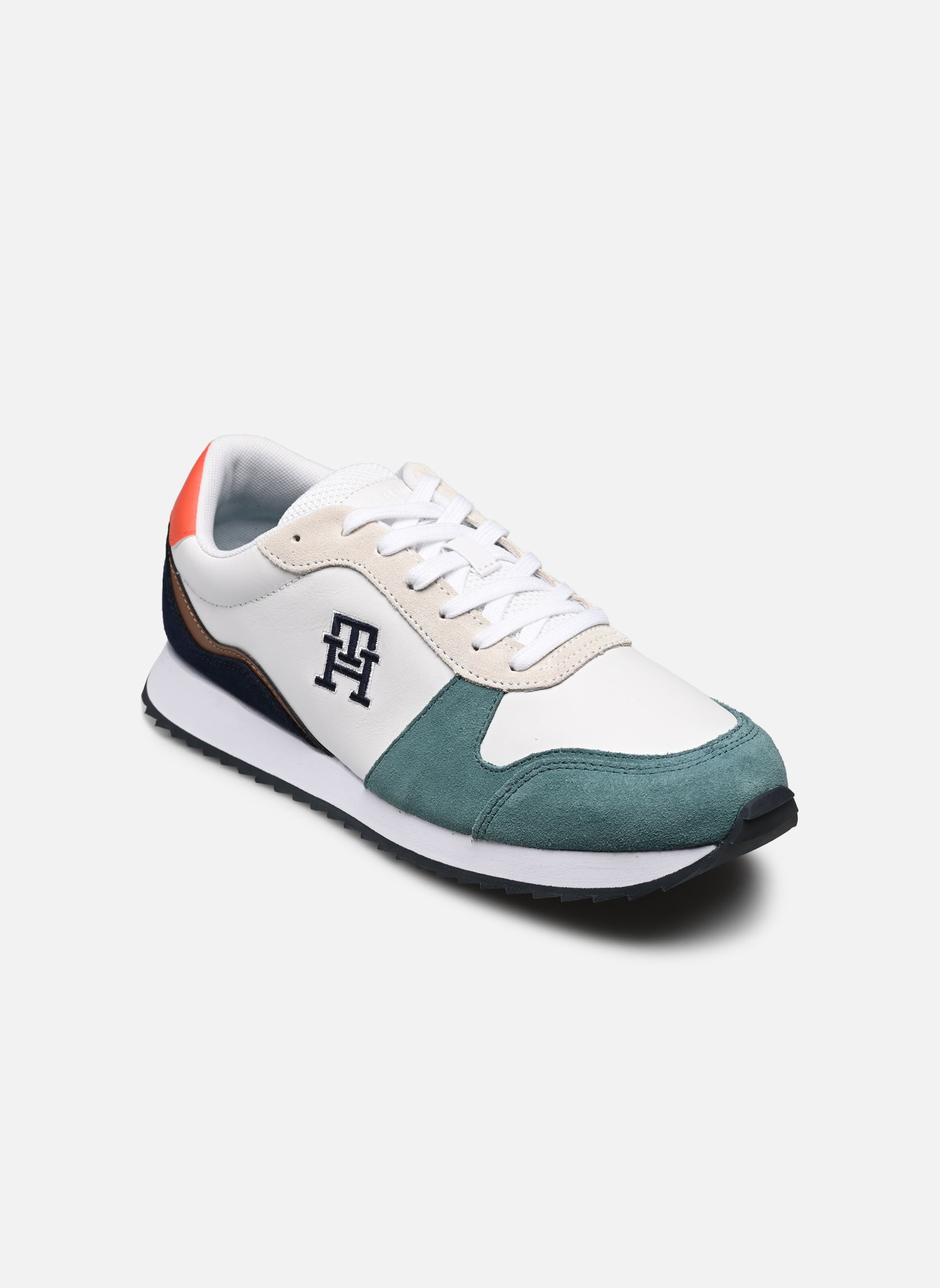 Niedrige Sneaker RUNNER EVO LEATHER herren weiß Tommy Hilfiger Niedrige Sneaker RUNNER EVO LEATHER herren weiß WHITE