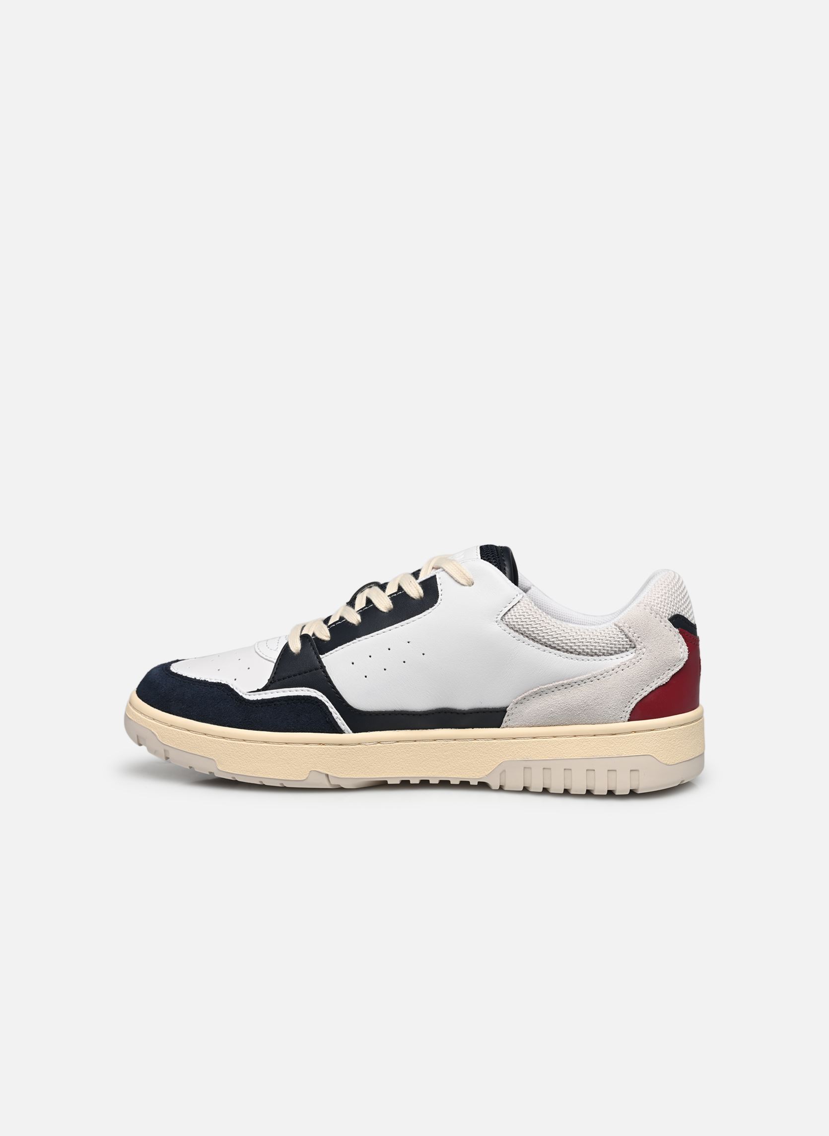 Niedrige Sneaker TH BASKET STREET MIX herren weiß Tommy Hilfiger Niedrige Sneaker TH BASKET STREET MIX herren weiß RWB
