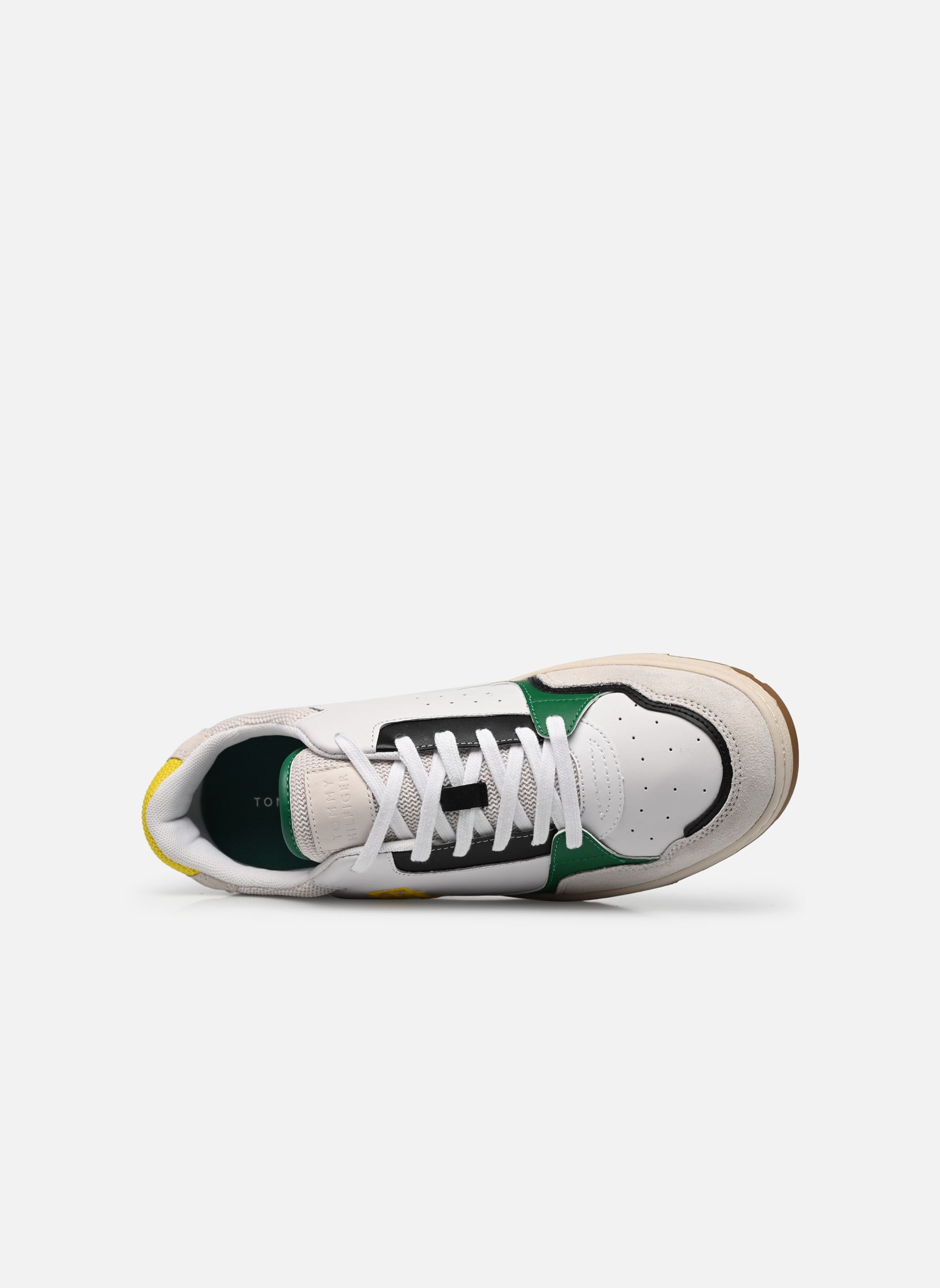 Baskets basses TH BASKET STREET MIX homme blanc Tommy Hilfiger Baskets basses TH BASKET STREET MIX homme blanc WHITE