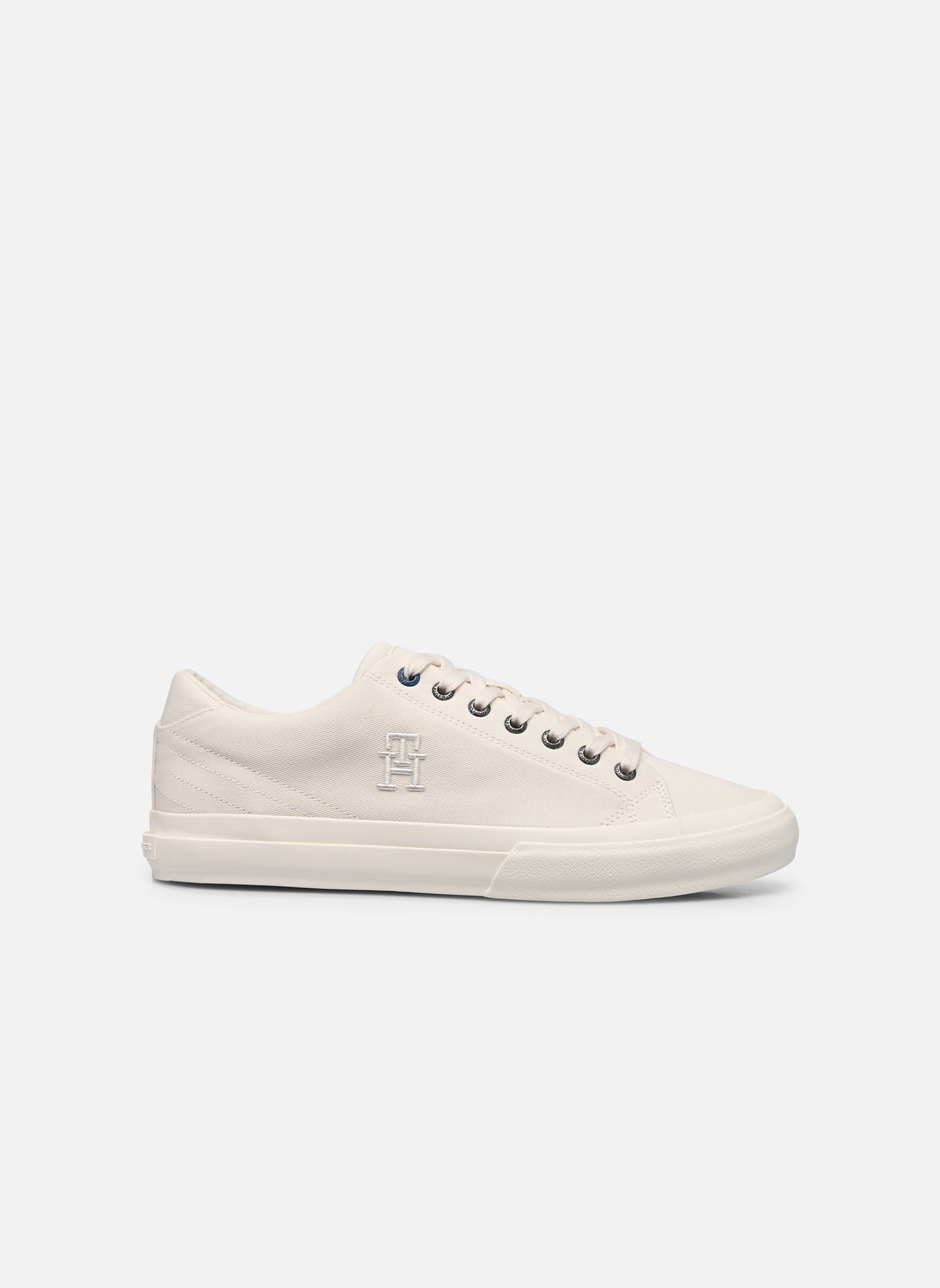 Print sneakers TH HI VULC STREET LOW VEG DYES heren wit Tommy Hilfiger Print sneakers TH HI VULC STREET LOW VEG DYES heren wit WEATHERED WHITE