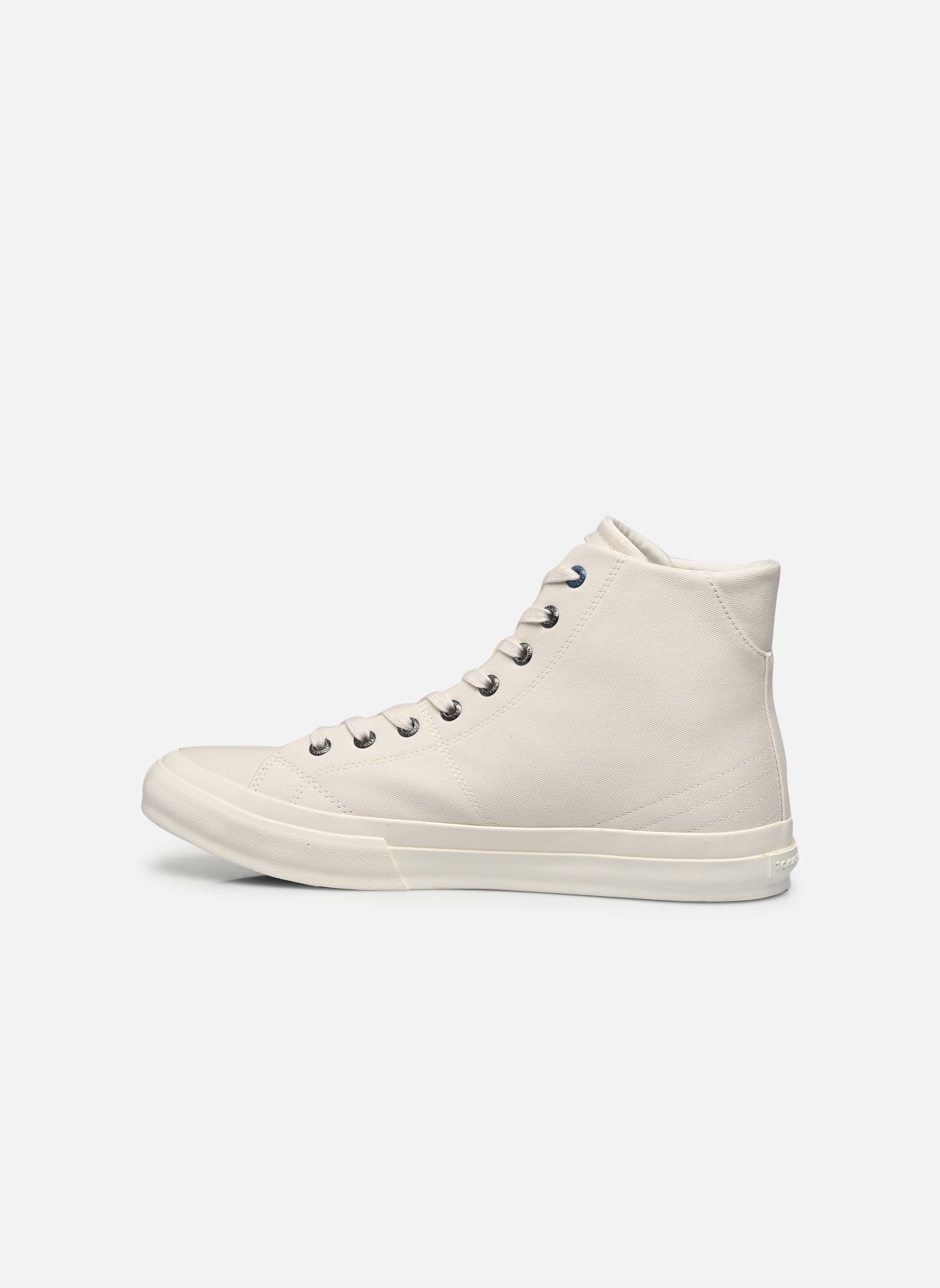 Baskets toile TH HI VULC STREET VEG DYES homme blanc Tommy Hilfiger Baskets toile TH HI VULC STREET VEG DYES homme blanc WEATHERED WHITE