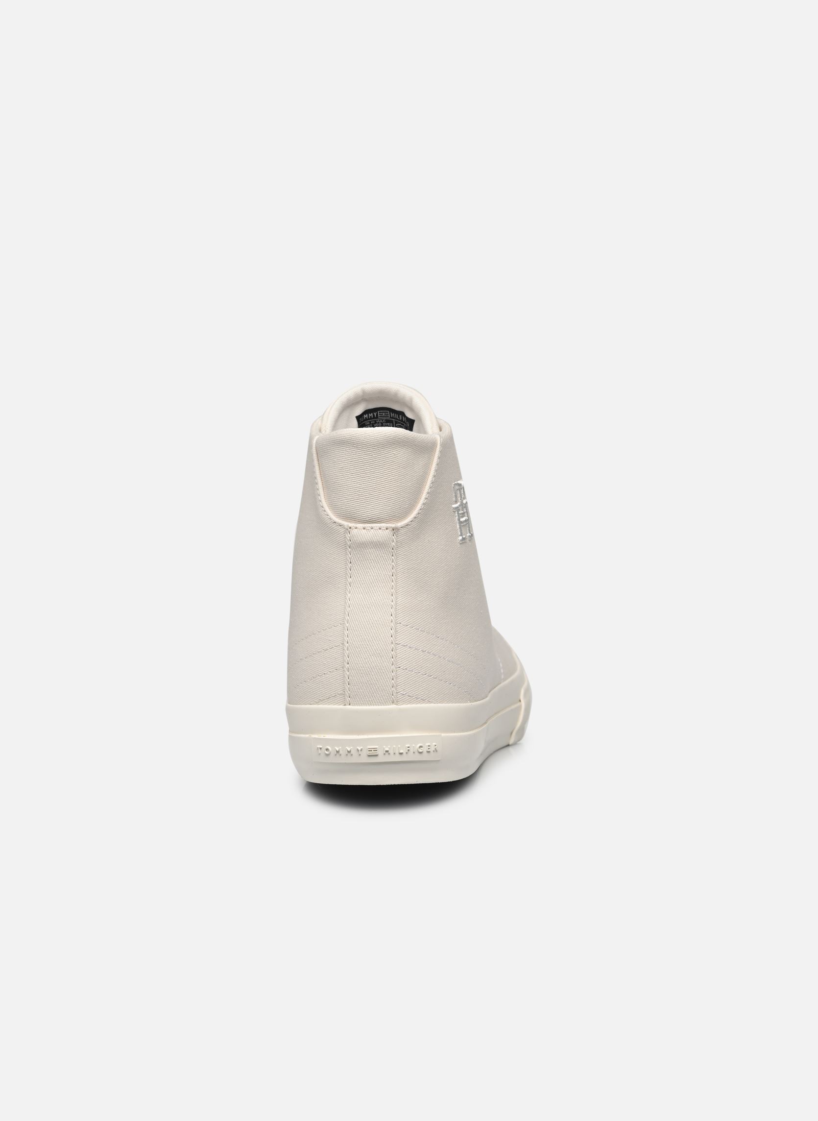 Baskets toile TH HI VULC STREET VEG DYES homme blanc Tommy Hilfiger Baskets toile TH HI VULC STREET VEG DYES homme blanc WEATHERED WHITE