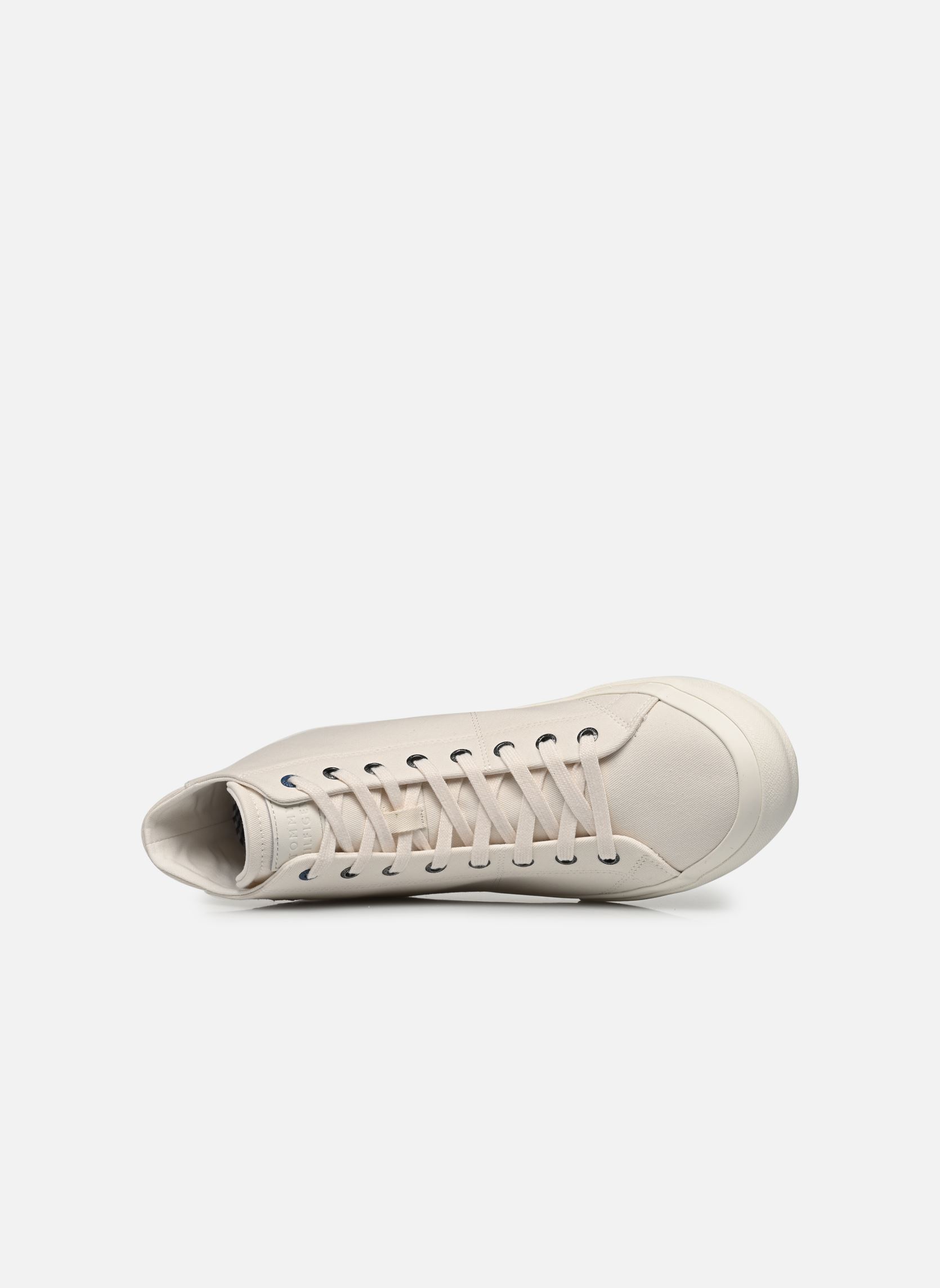 Baskets toile TH HI VULC STREET VEG DYES homme blanc Tommy Hilfiger Baskets toile TH HI VULC STREET VEG DYES homme blanc WEATHERED WHITE