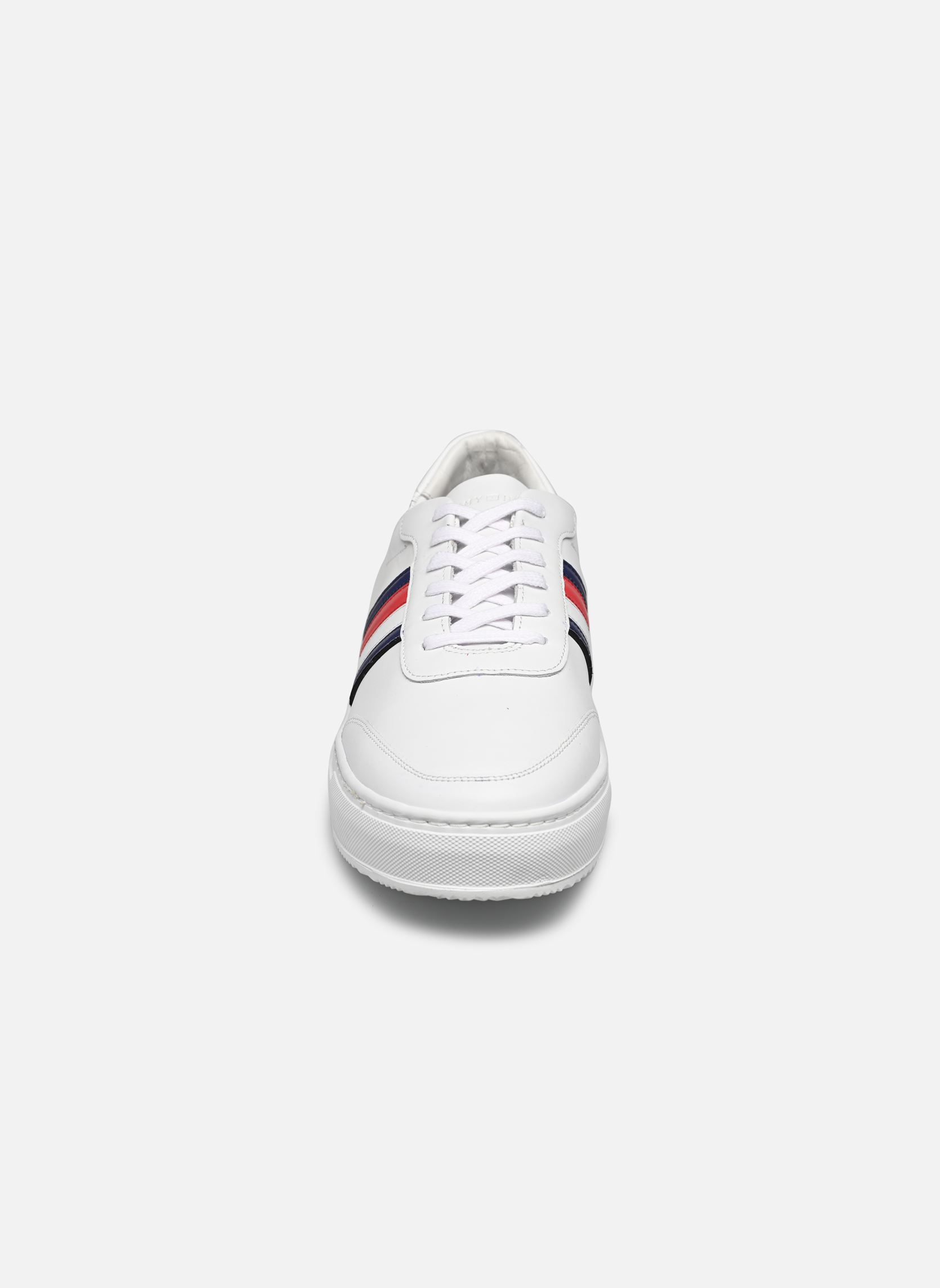 Niedrige Sneaker PREMIUM CUPSOLE MONO LEATHER herren weiß Tommy Hilfiger Niedrige Sneaker PREMIUM CUPSOLE MONO LEATHER herren weiß WHITE