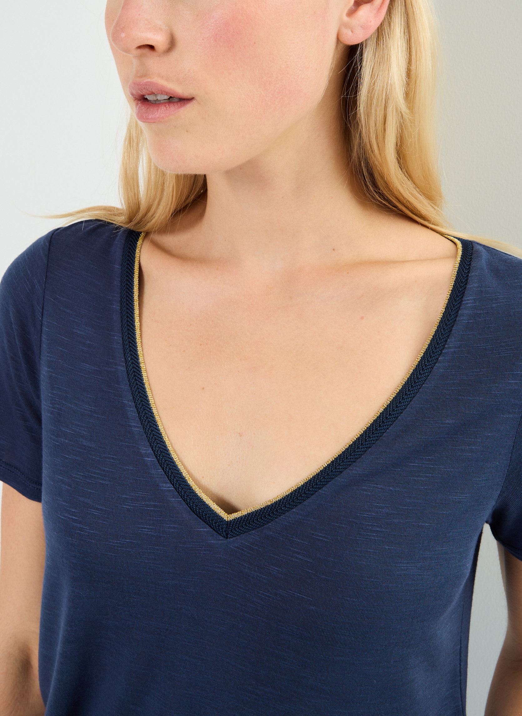Tee-shirts VINOEL LUREX S/S TOP - NOOS femme bleu Vila Tee-shirts VINOEL LUREX S/S TOP - NOOS femme bleu Total Eclipse
