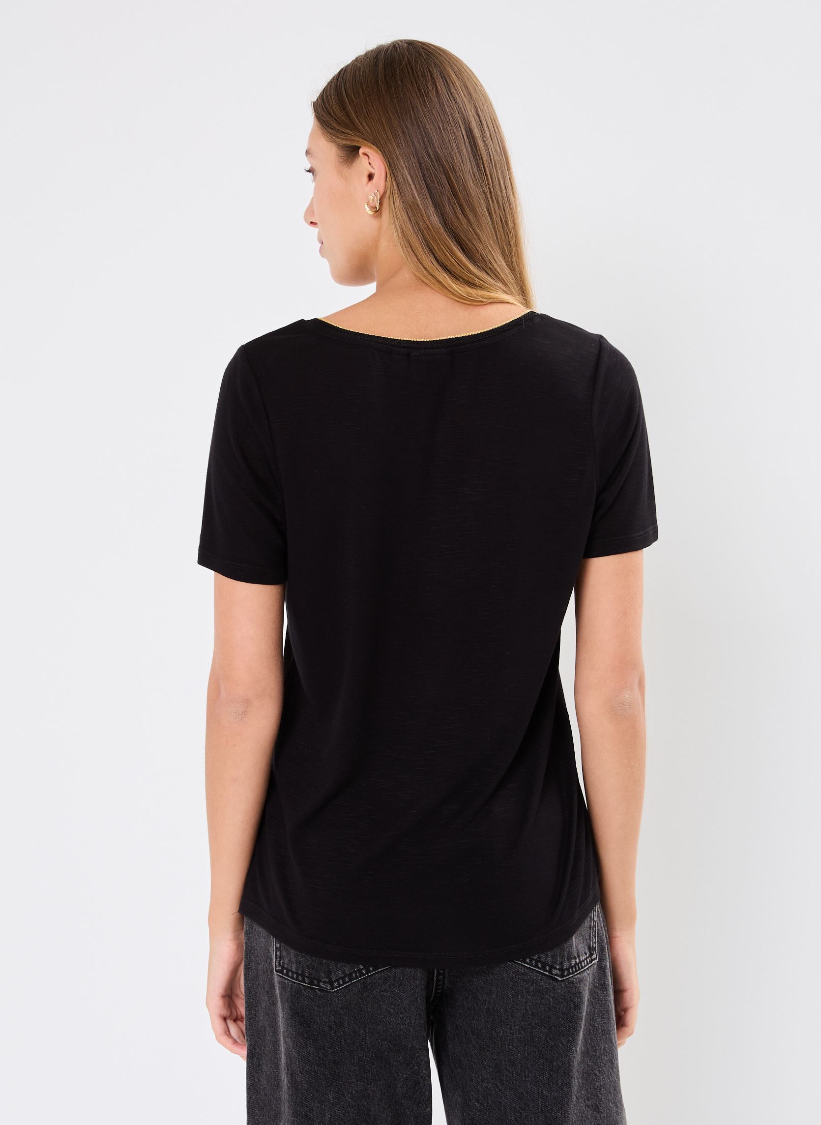 T-Shirts VINOEL LUREX S/S TOP - NOOS damen schwarz Vila T-Shirts VINOEL LUREX S/S TOP - NOOS damen schwarz Black