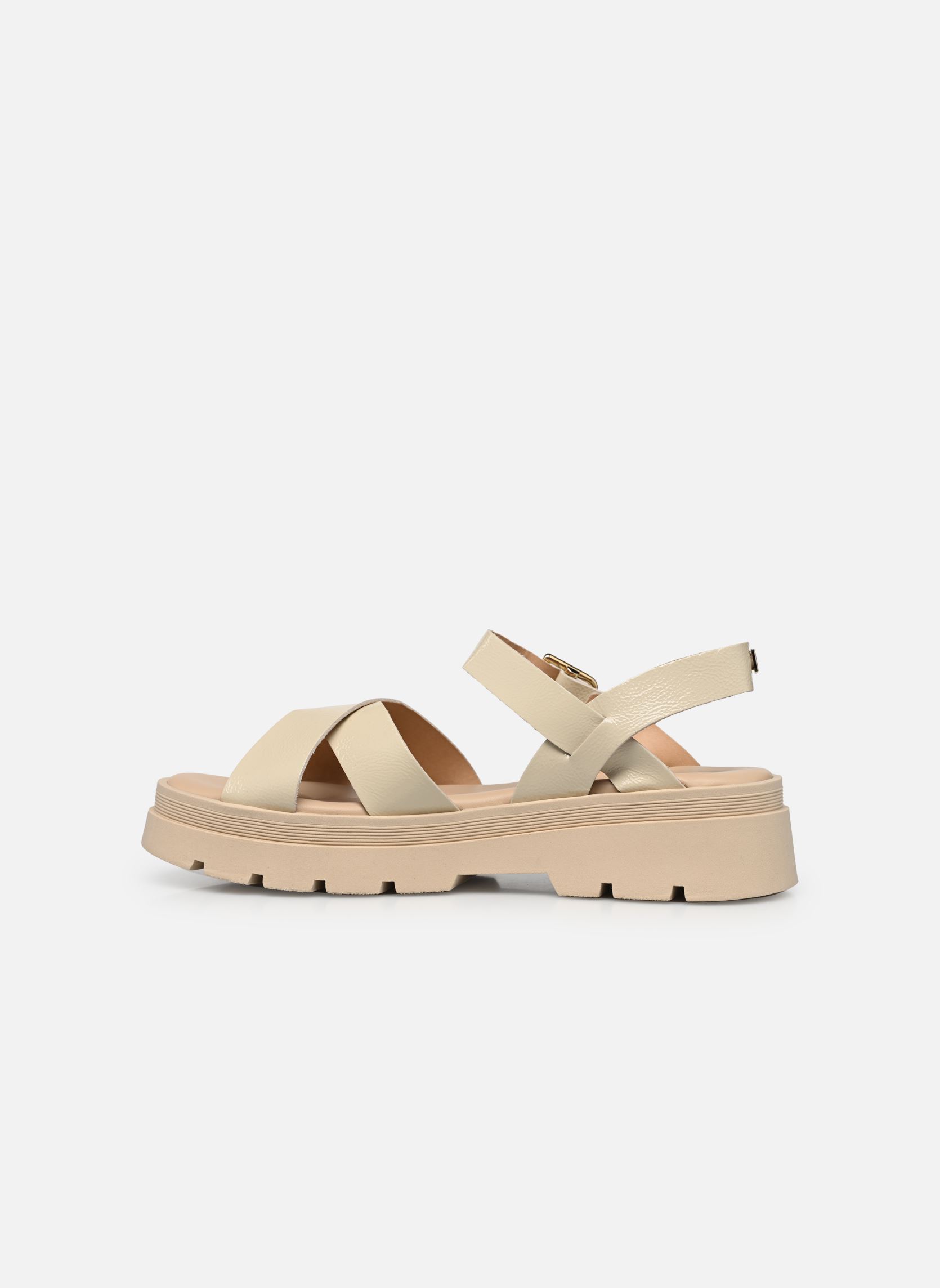Sandales compensées et plateformes 1DECIDEE femme blanc JB Martin Sandales compensées et plateformes 1DECIDEE femme blanc Vernis Off White