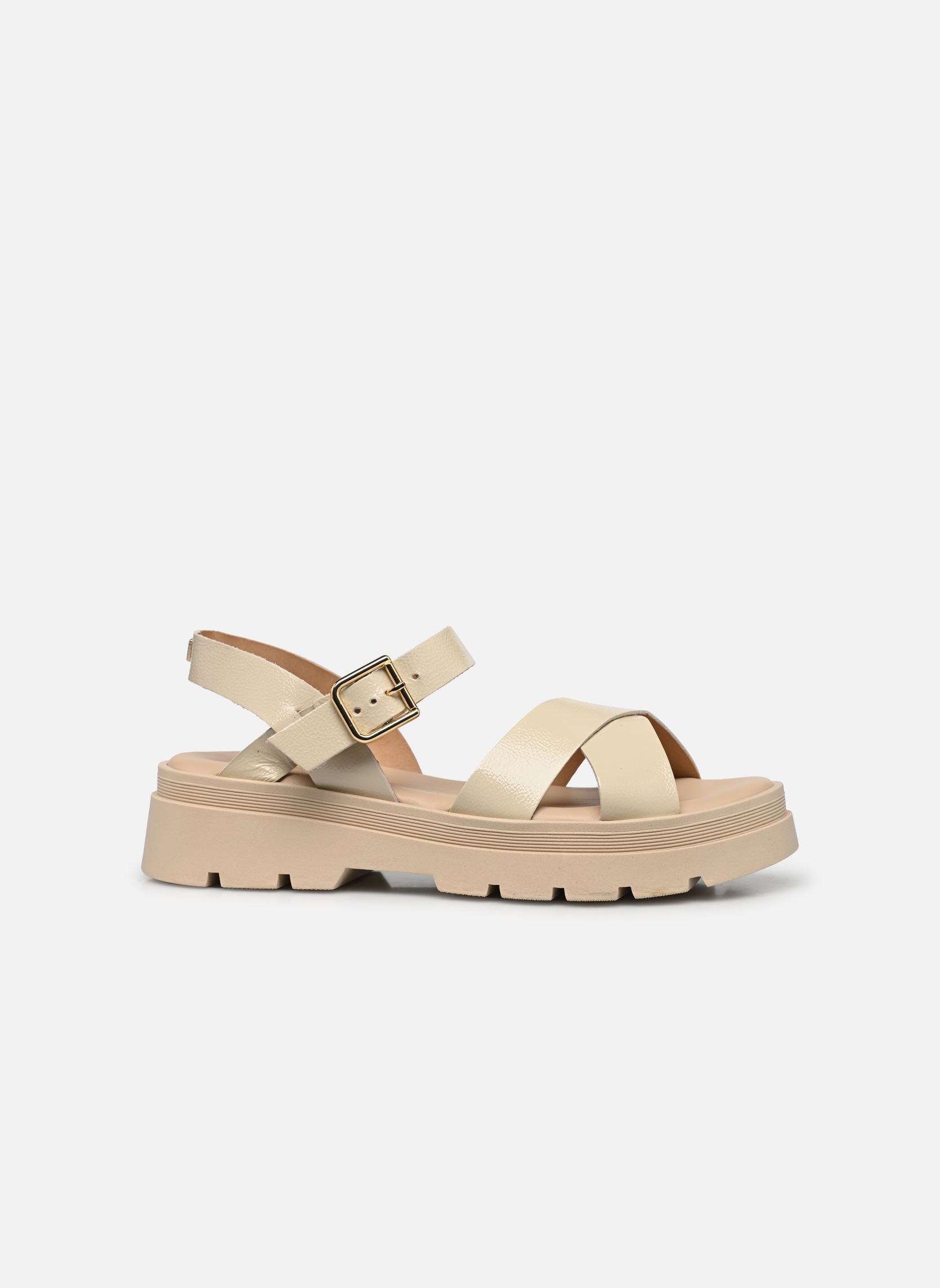 Sandales compensées et plateformes 1DECIDEE femme blanc JB Martin Sandales compensées et plateformes 1DECIDEE femme blanc Vernis Off White