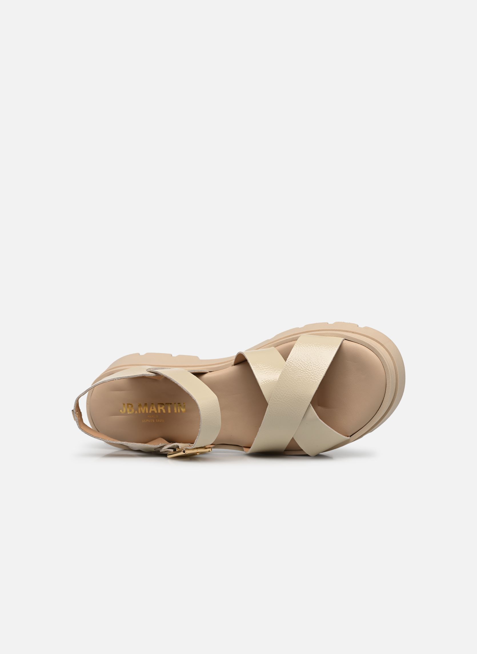 Sandales compensées et plateformes 1DECIDEE femme blanc JB Martin Sandales compensées et plateformes 1DECIDEE femme blanc Vernis Off White