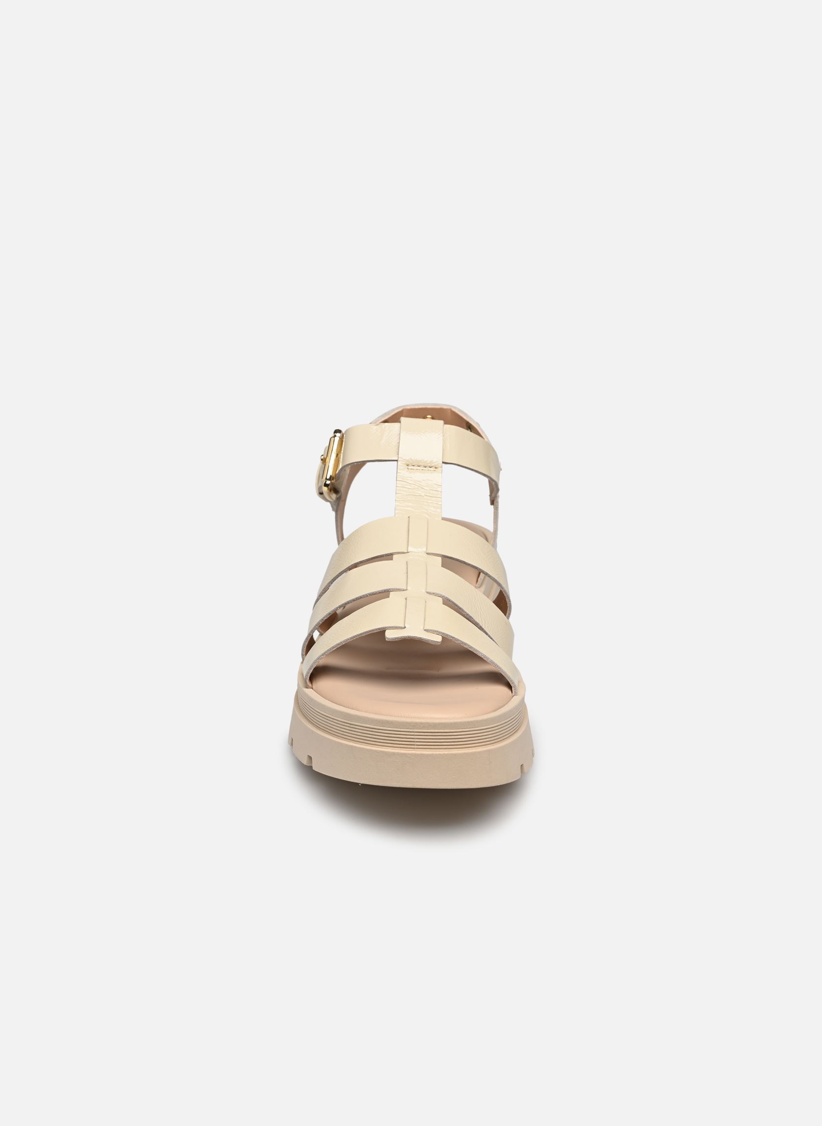 Sandales compensées et plateformes DELICE femme blanc JB Martin Sandales compensées et plateformes DELICE femme blanc Vernis Off White