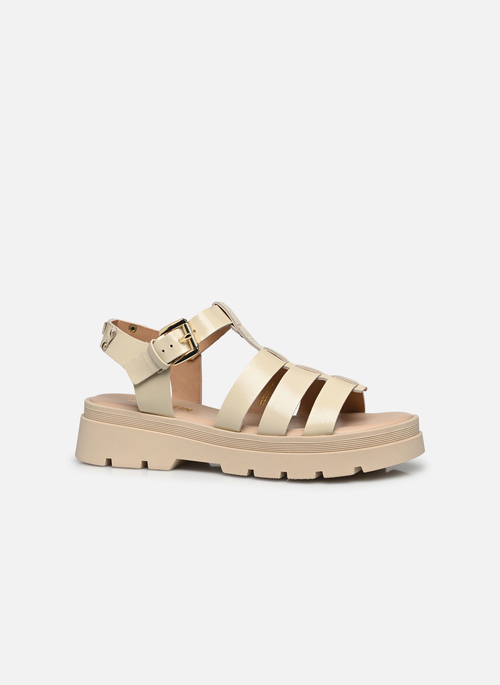 Sandales compensées et plateformes DELICE femme blanc JB Martin Sandales compensées et plateformes DELICE femme blanc Vernis Off White
