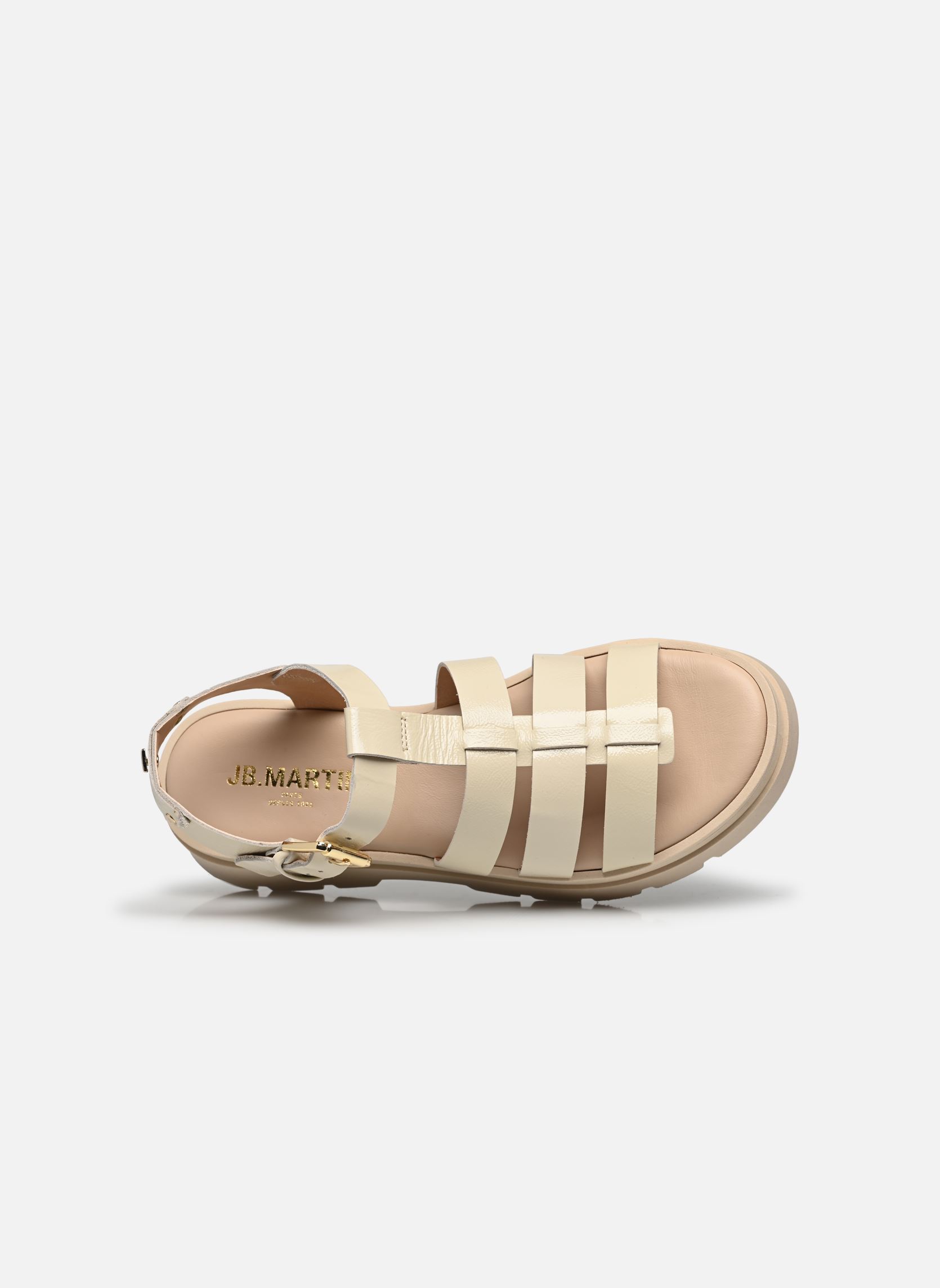 Sandales compensées et plateformes DELICE femme blanc JB Martin Sandales compensées et plateformes DELICE femme blanc Vernis Off White
