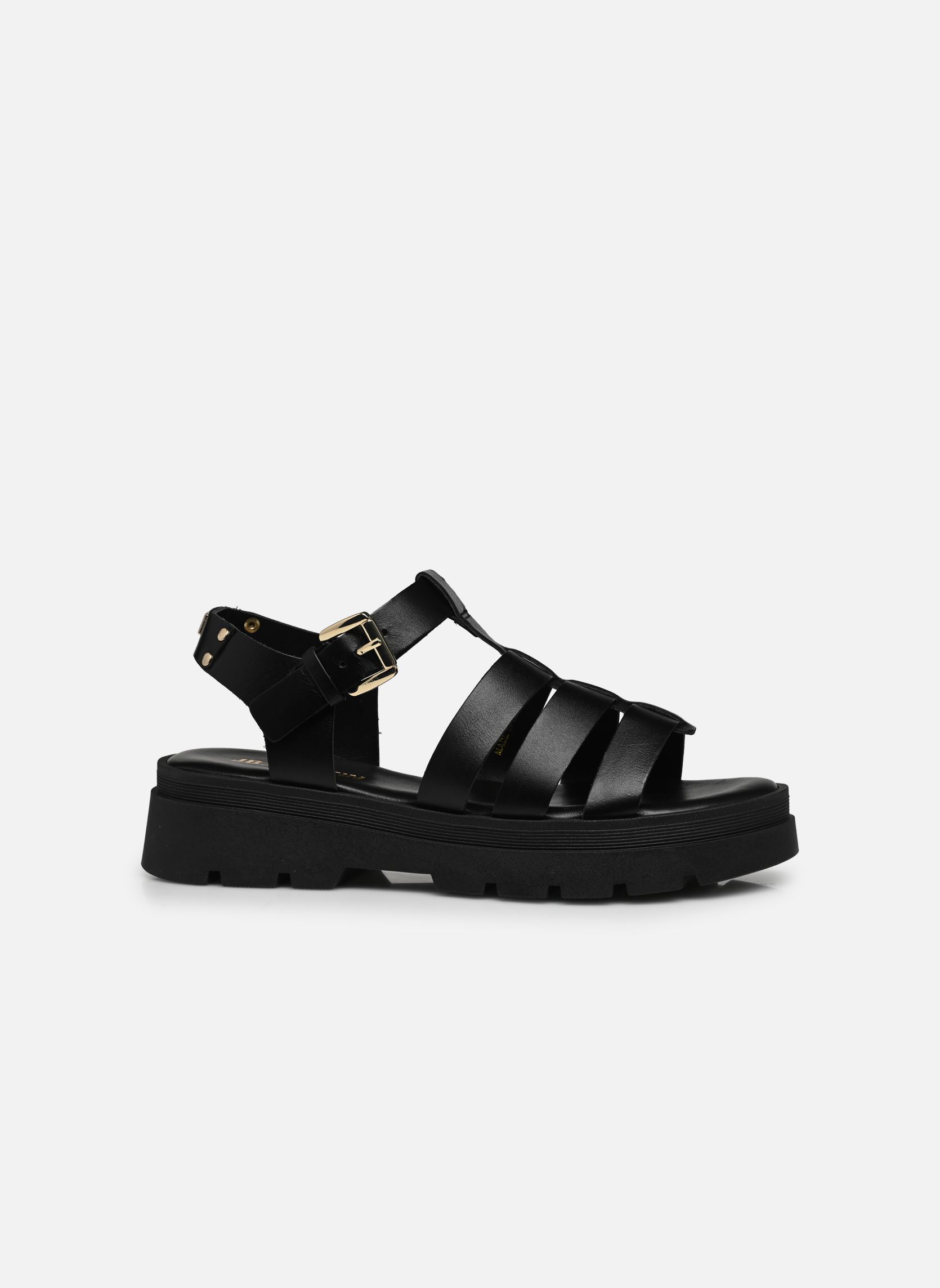 Sandales compensées et plateformes DELICE femme noir JB Martin Sandales compensées et plateformes DELICE femme noir Veau Noir