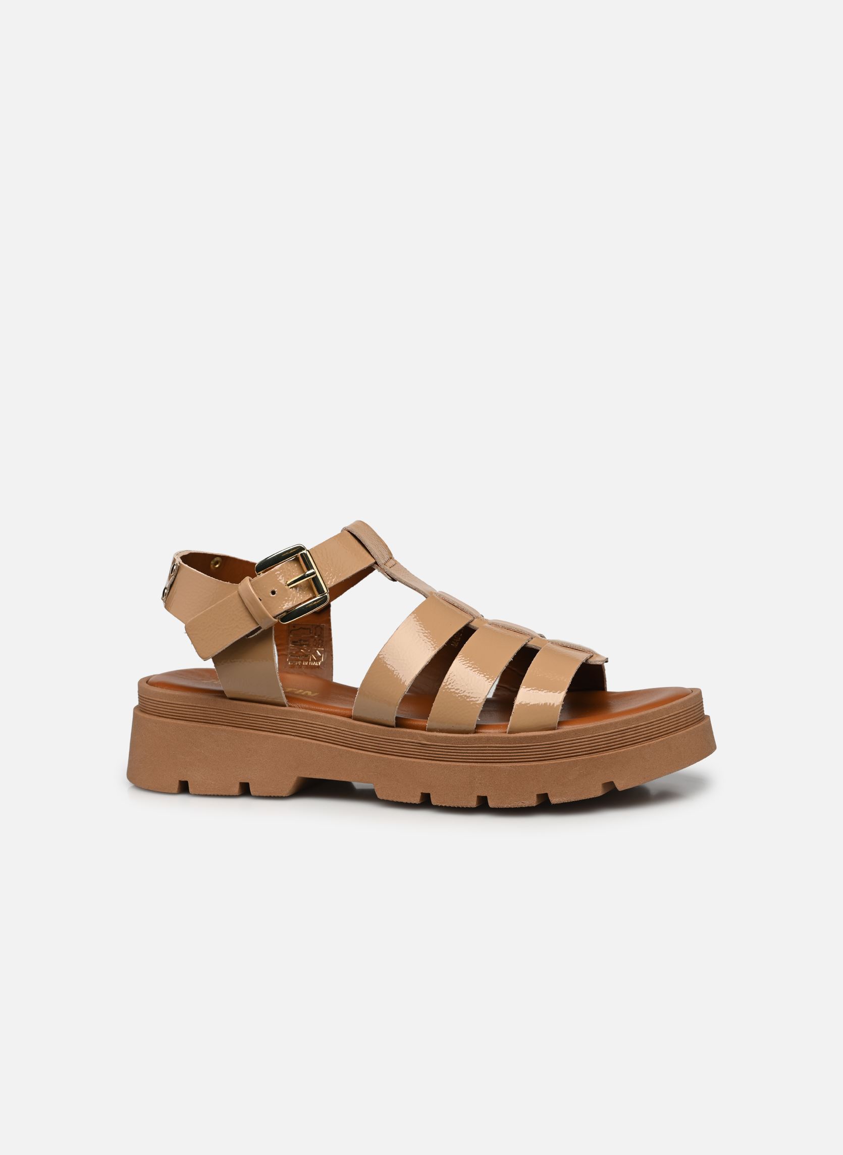 Sandales compensées et plateformes DELICE femme beige JB Martin Sandales compensées et plateformes DELICE femme beige vernis sable