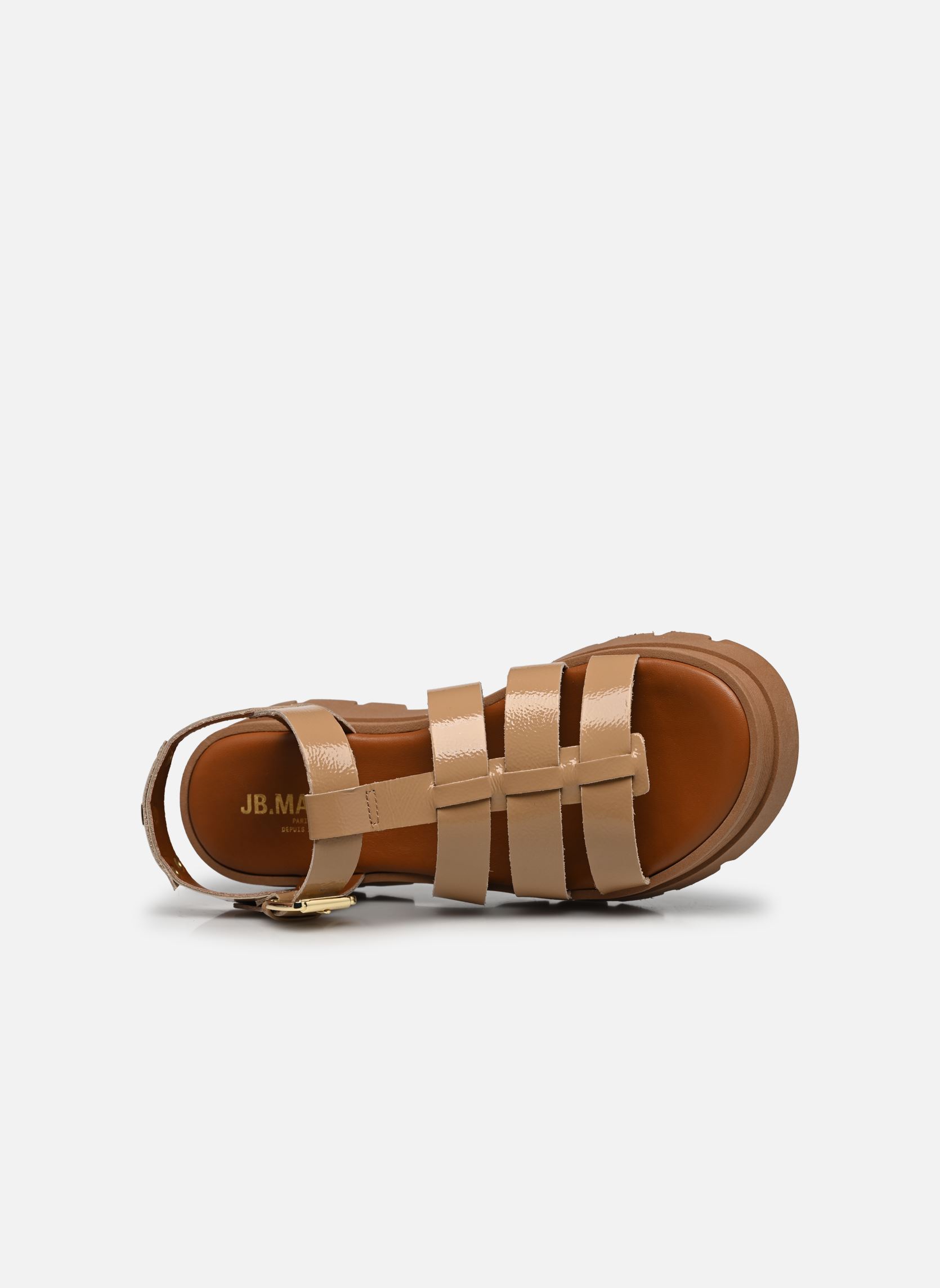 Sandales compensées et plateformes DELICE femme beige JB Martin Sandales compensées et plateformes DELICE femme beige vernis sable