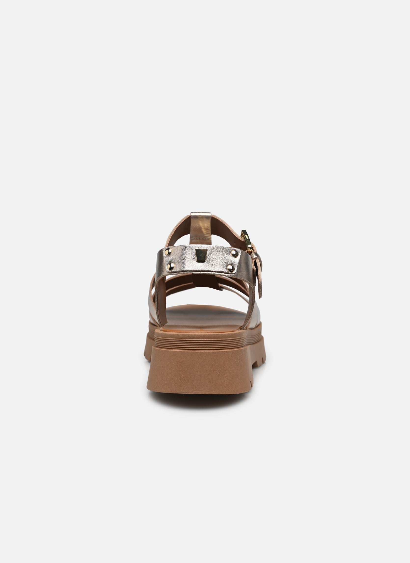 Sandali con zeppa e plateau DELICE donna oro e bronzo JB Martin Sandali con zeppa e plateau DELICE donna oro e bronzo METAL DORE