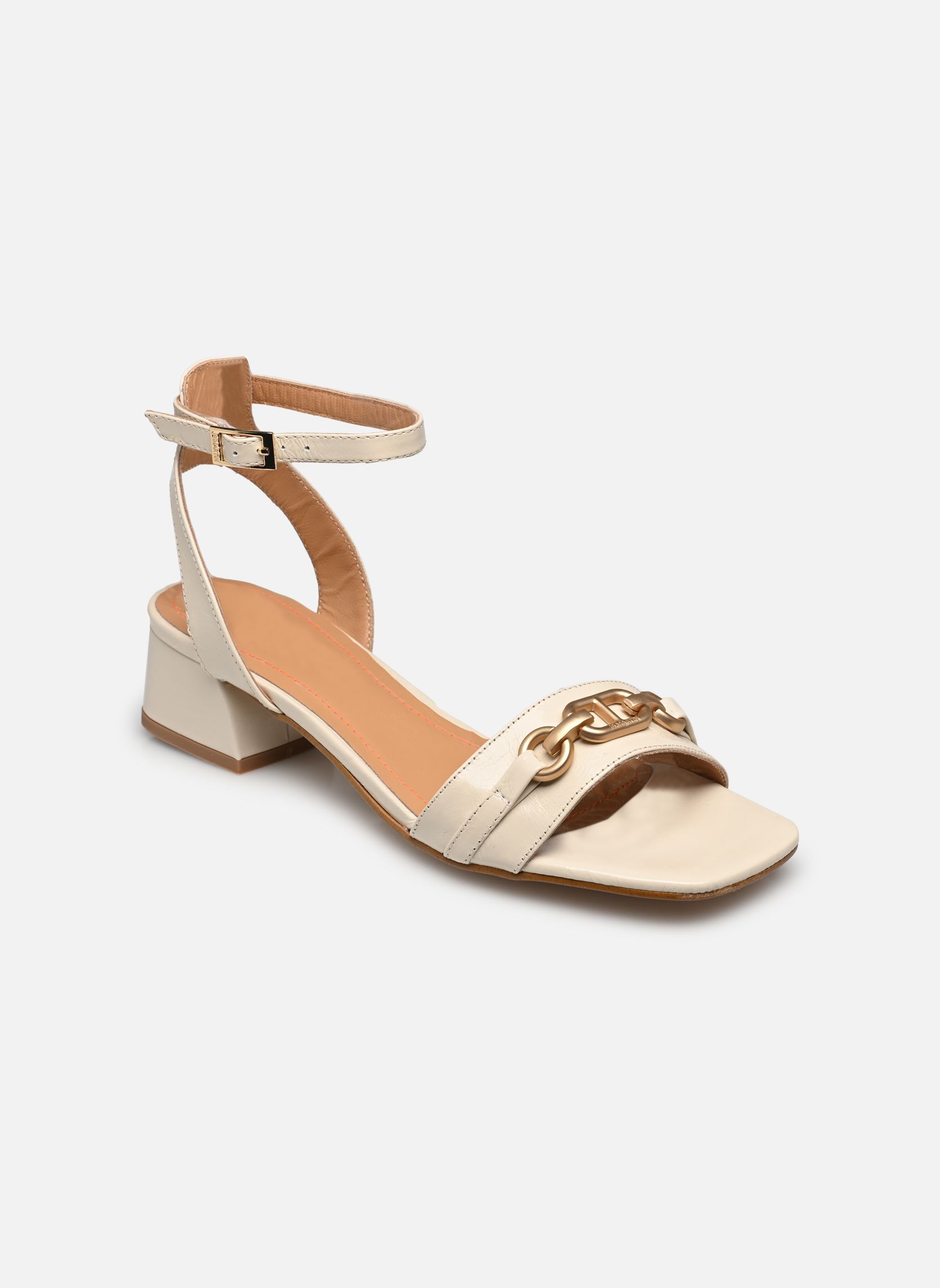 Sandalen VITAMINE damen weiß JB Martin Sandalen VITAMINE damen weiß Veau Vintage Off White