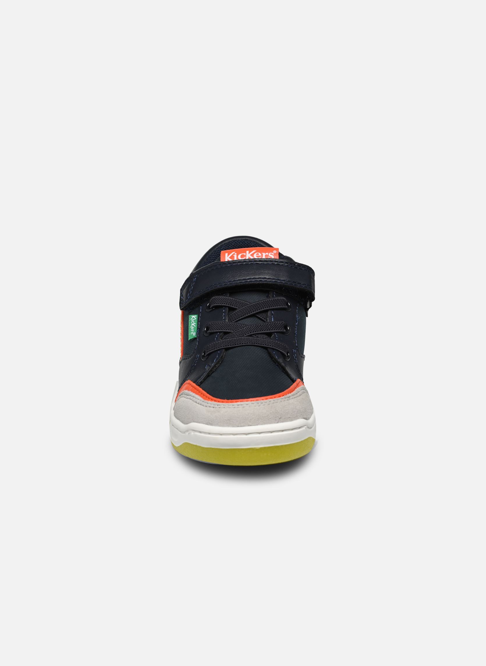 Baskets basses Kouic garçon bleu Kickers Baskets basses Kouic garçon bleu MARINE GRIS ORANGE