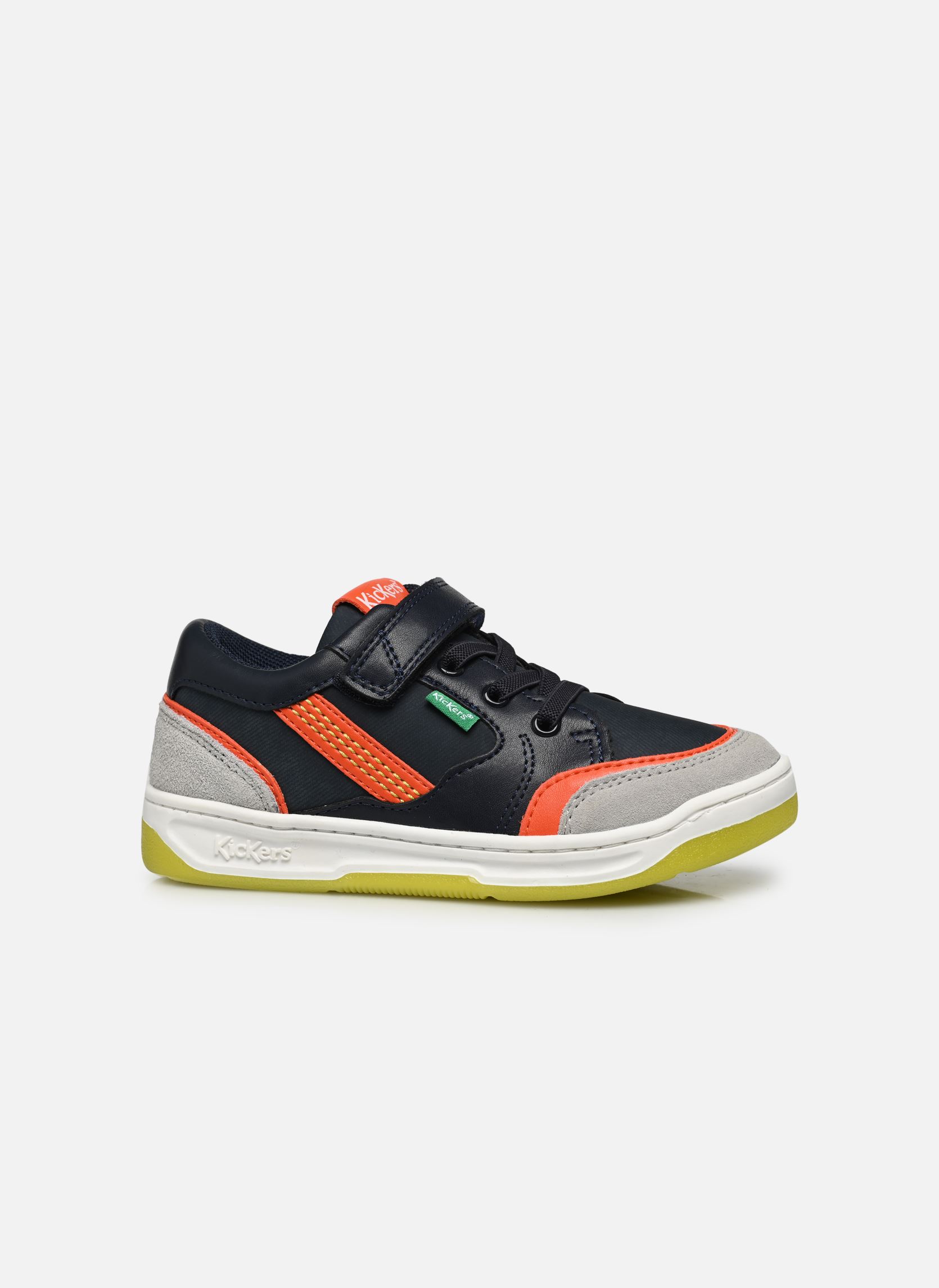 Baskets basses Kouic garçon bleu Kickers Baskets basses Kouic garçon bleu MARINE GRIS ORANGE