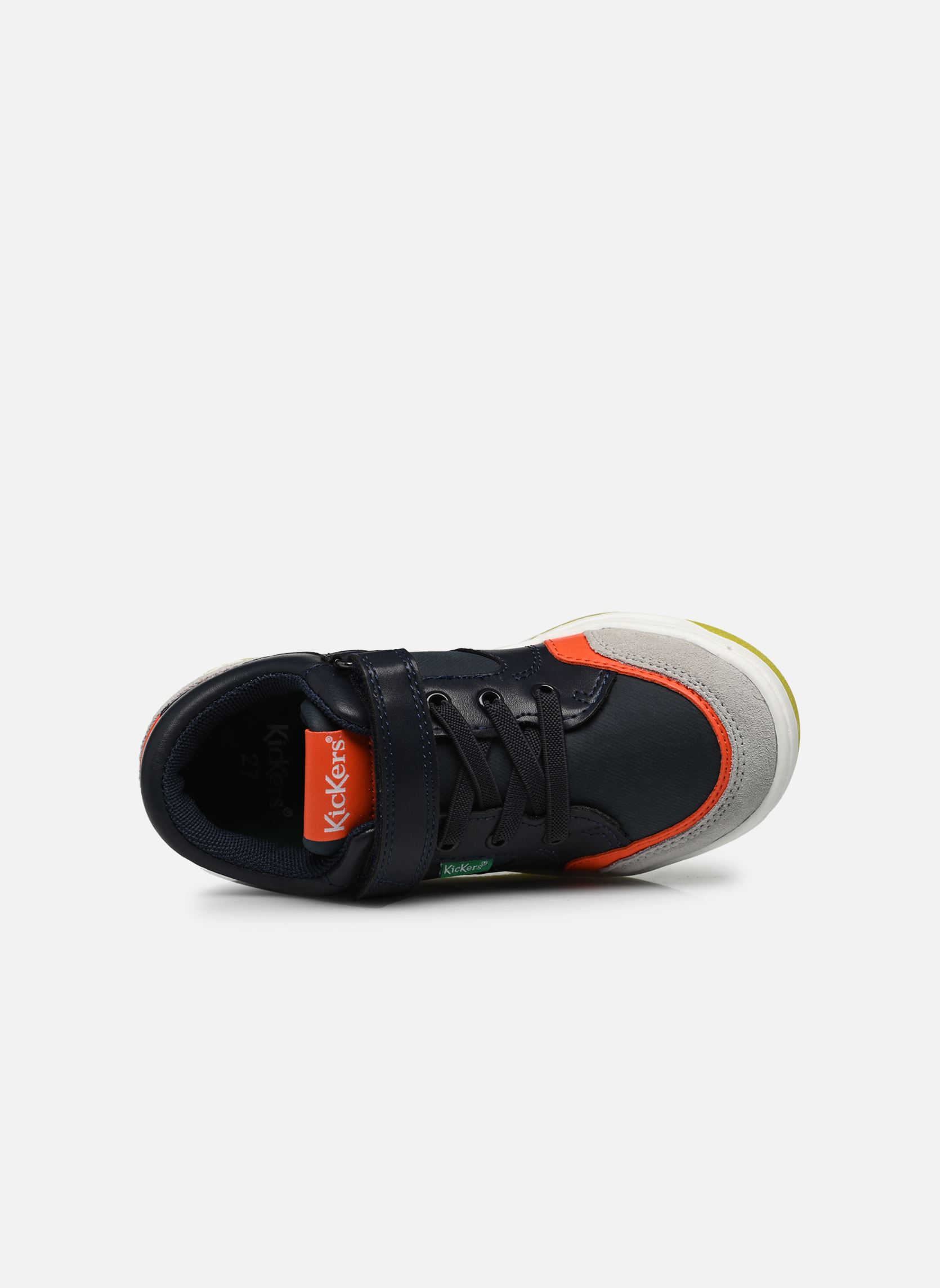 Baskets basses Kouic garçon bleu Kickers Baskets basses Kouic garçon bleu MARINE GRIS ORANGE