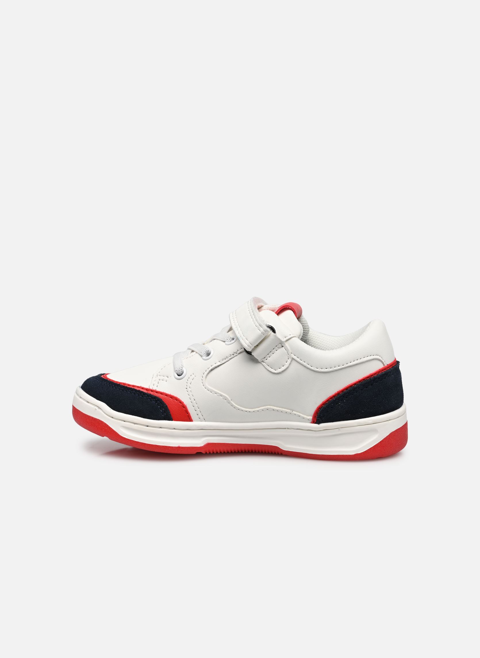 Baskets basses Kouic garçon blanc Kickers Baskets basses Kouic garçon blanc BLANC MARINE ROUGE