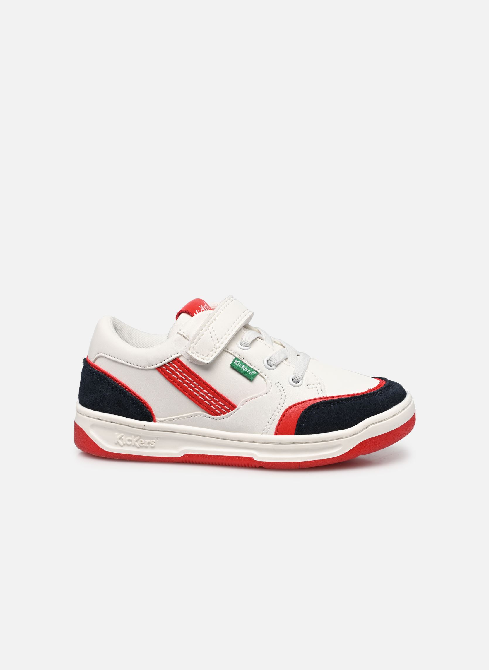 Baskets basses Kouic garçon blanc Kickers Baskets basses Kouic garçon blanc BLANC MARINE ROUGE