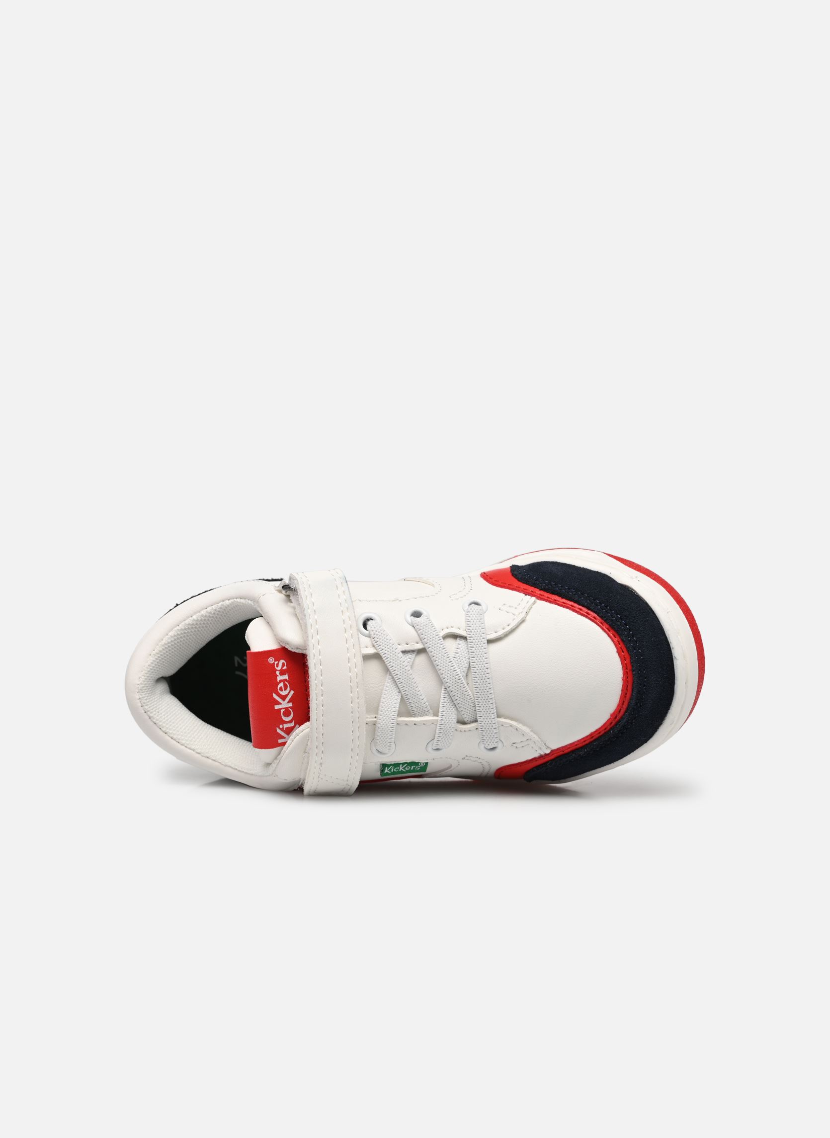 Baskets basses Kouic garçon blanc Kickers Baskets basses Kouic garçon blanc BLANC MARINE ROUGE