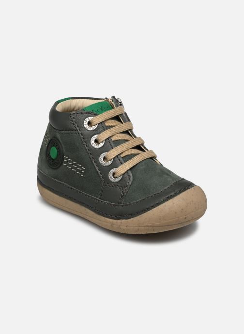 Bottillons Fille Kickers Sonistreet - Cuir, Tige Cheville, Semelle Synthétique, Lacets